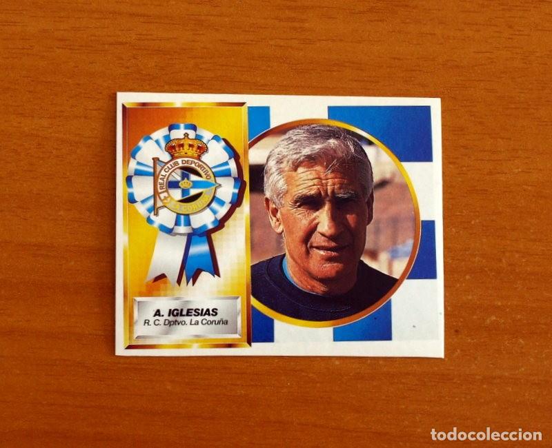 Cromos de f&uacute;tbol: Deportivo La Coru&ntilde;a -Arsenio Iglesias Entrenador -Ediciones Este Liga 1994-1995, 94-95 -Nunca pegado