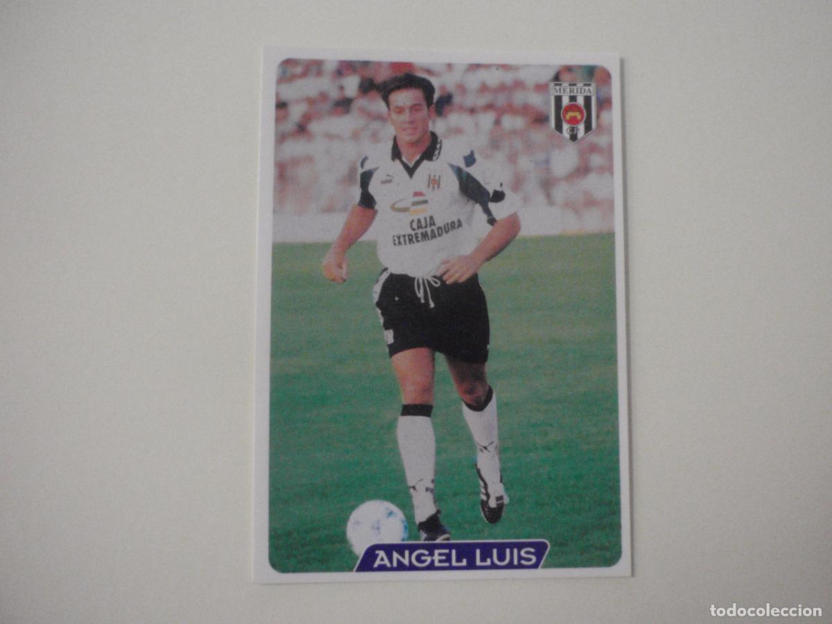 Cromos de f&uacute;tbol: 347 ANGEL LUIS M&eacute;rida ERROR. LAS FICHAS DE LA LIGA 1995 1996 MUNDICROMO. 95 96
