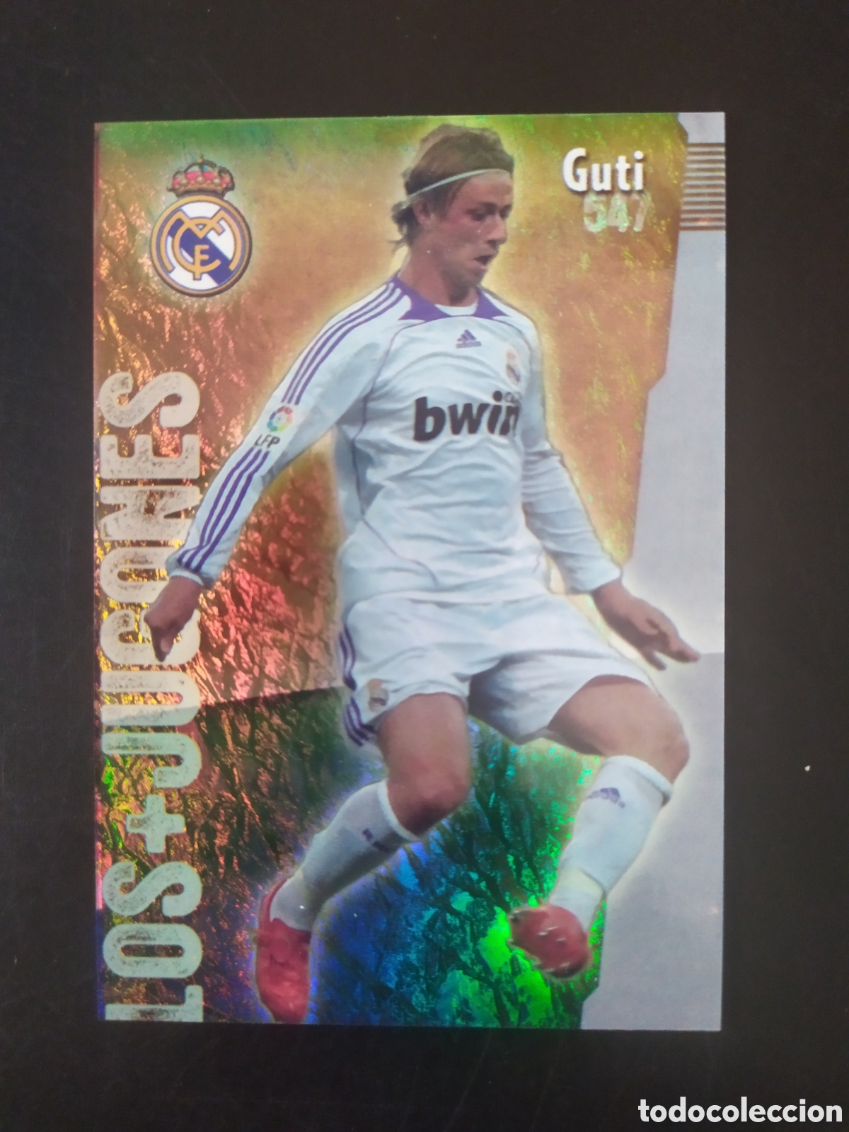 Cromos de f&uacute;tbol: Mundicromo fichas Liga 2008 2009 08 09 Guti jaspeado puntas cuadradas n&deg; 547 Real Madrid