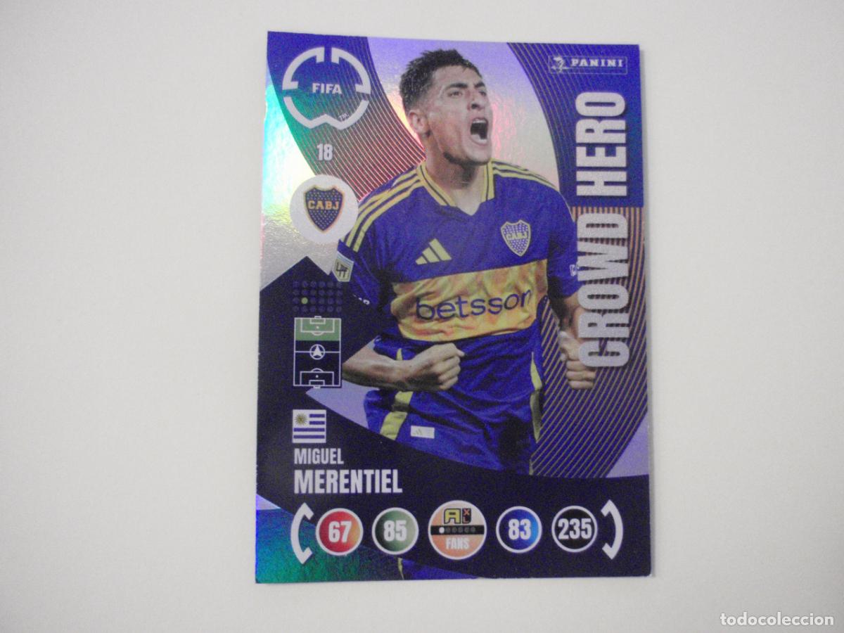 Football Stickers: 18 MERENTIEL CROWD HERO. Trading Card ADRENALYN CLUB WORLD CUP 2025 PANINI. Mundial de Clubes 25