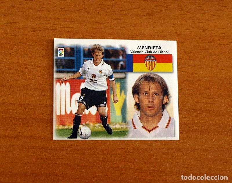 Cromos de f&uacute;tbol: Valencia - Mendieta - Ediciones Este Liga 1999-2000, 99-00 - Nunca pegado