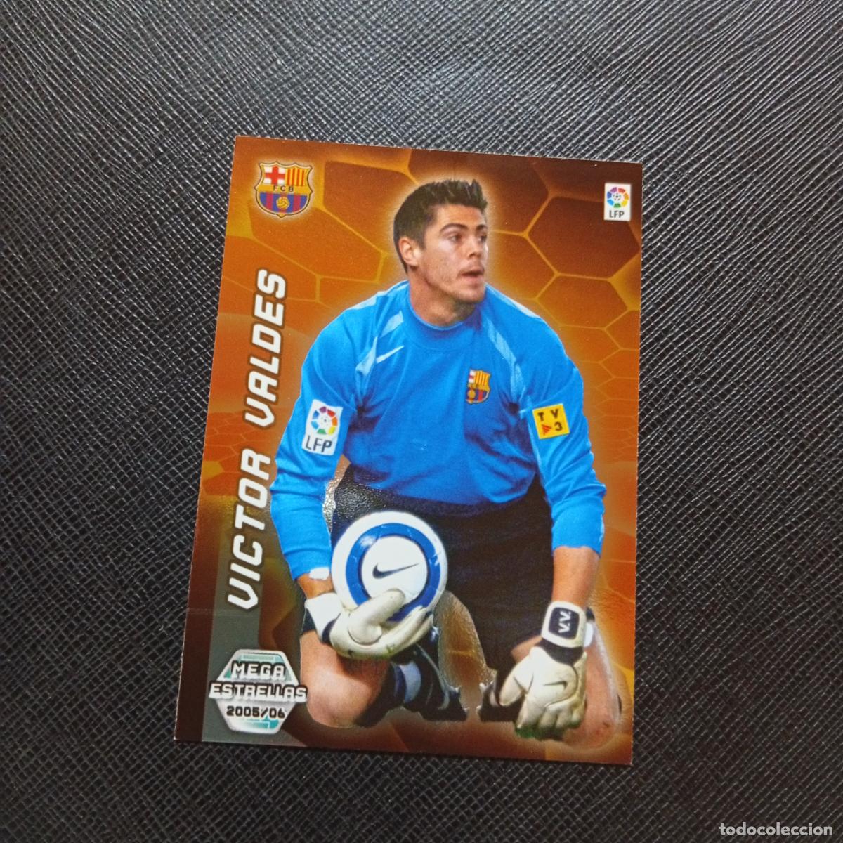 Cromos de f&uacute;tbol: 363 VICTOR VALDES BARCELONA PANINI MEGACRACKS 05 06 CROMO FUTBOL 2005 2006 - A213 PG388