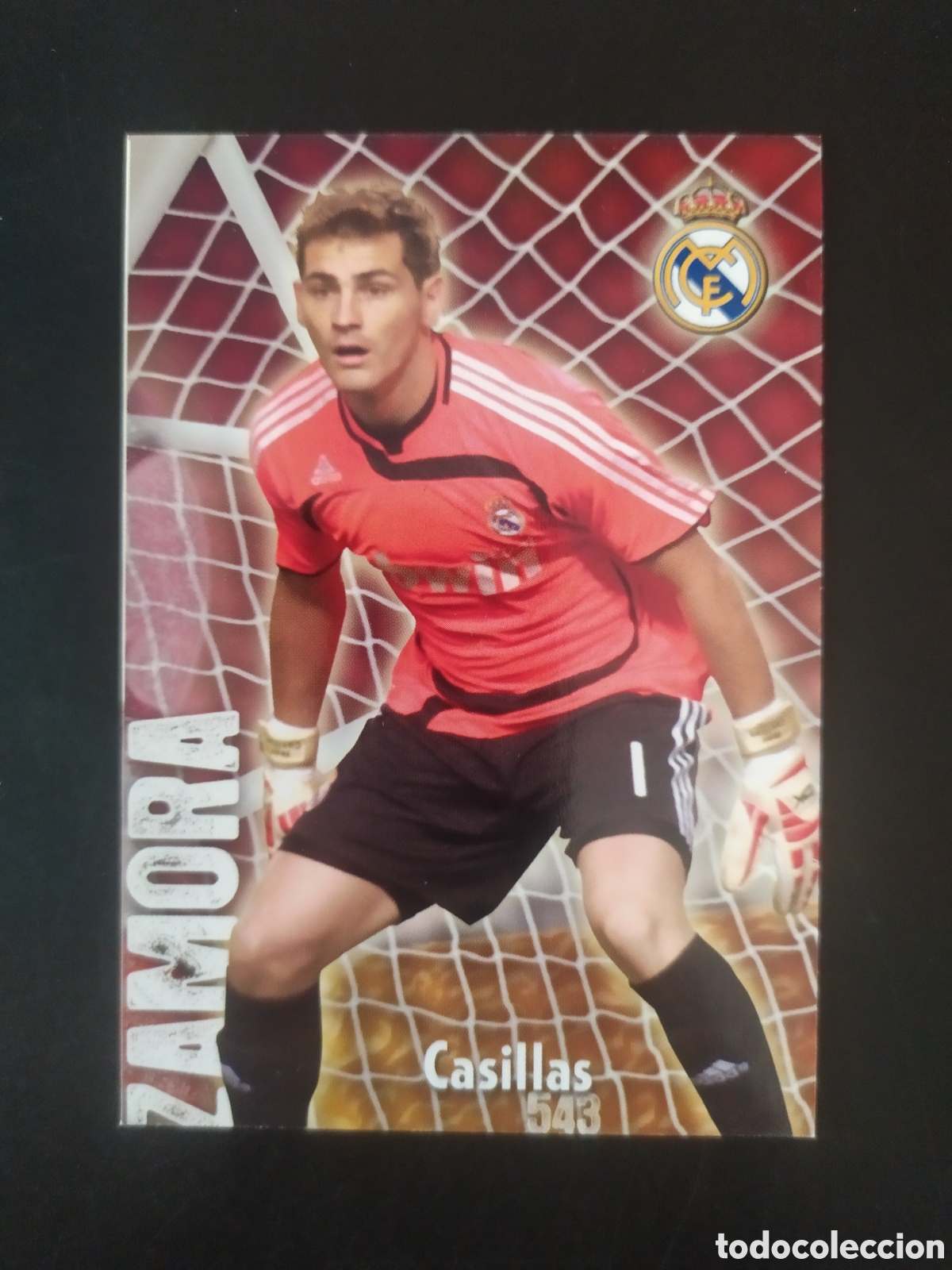 Cromos de f&uacute;tbol: Mundicromo fichas Liga 2008 2009 08 09 Casillas mate puntas cuadradas n&deg; 543 Real Madrid