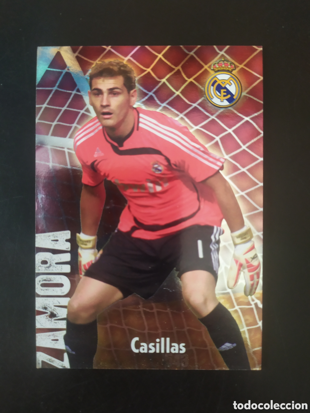 Cromos de f&uacute;tbol: Mundicromo fichas Liga 2008 2009 08 09 Casillas brillo puntas cuadradas n&deg; 543 Real Madrid