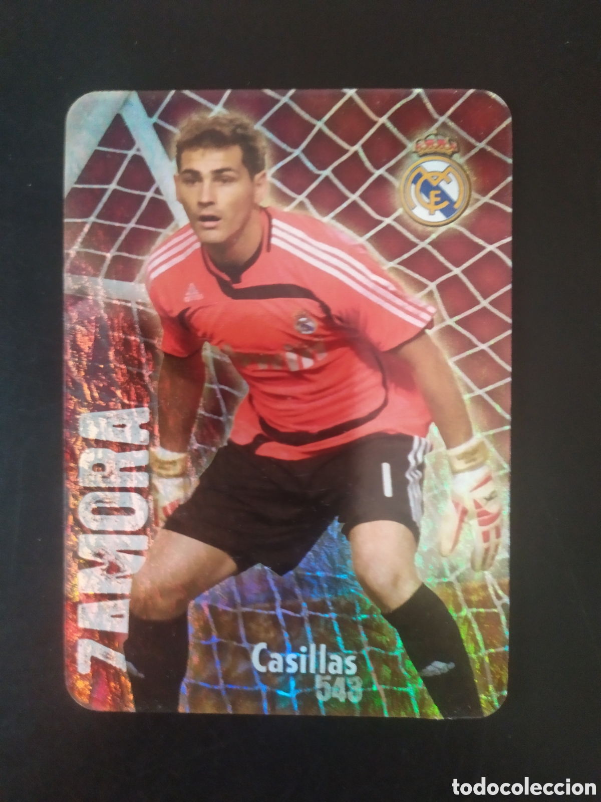 Cromos de f&uacute;tbol: Mundicromo fichas Liga 2008 2009 08 09 Casillas jaspeado puntas redondas n&deg; 543 Real Madrid