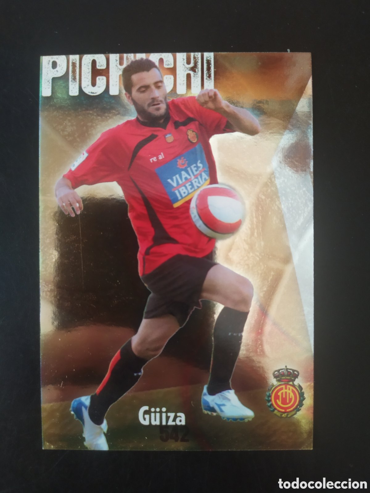 Cromos de f&uacute;tbol: Mundicromo fichas Liga 2008 2009 08 09 Guiza brillo puntas cuadradas n&deg; 542 Mallorca