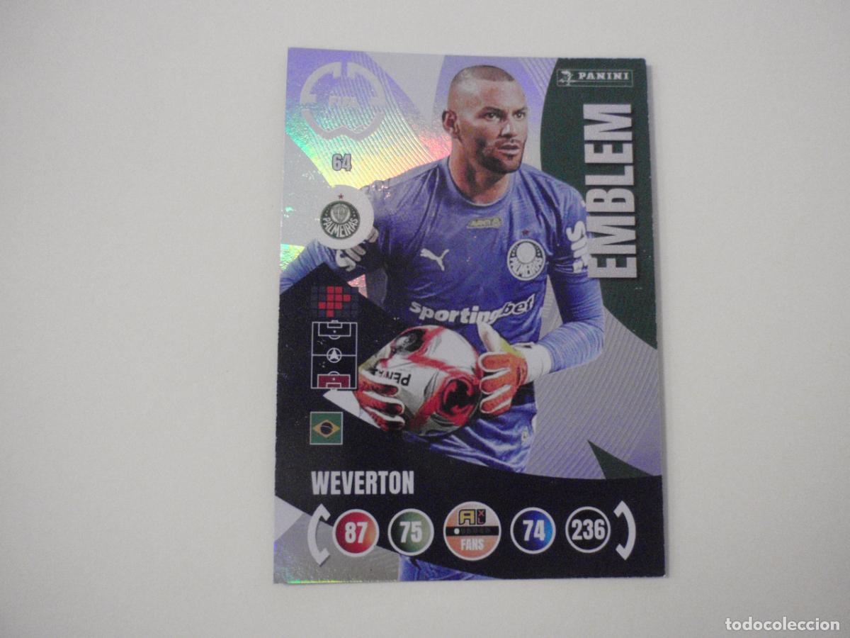 Cromos de f&uacute;tbol: 64 WEVERTON EMBLEM. Trading Card ADRENALYN CLUB WORLD CUP 2025 PANINI. Mundial de Clubes 25