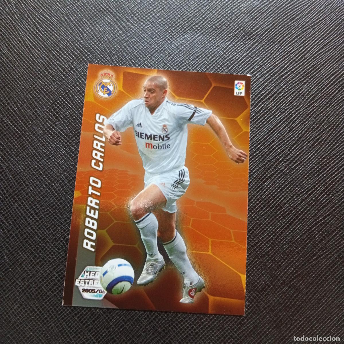 Cromos de f&uacute;tbol: 371 ROBERTO CARLOS REAL MADRID PANINI MEGACRACKS 05 06 CROMO FUTBOL 2005 2006 - A213 PG397
