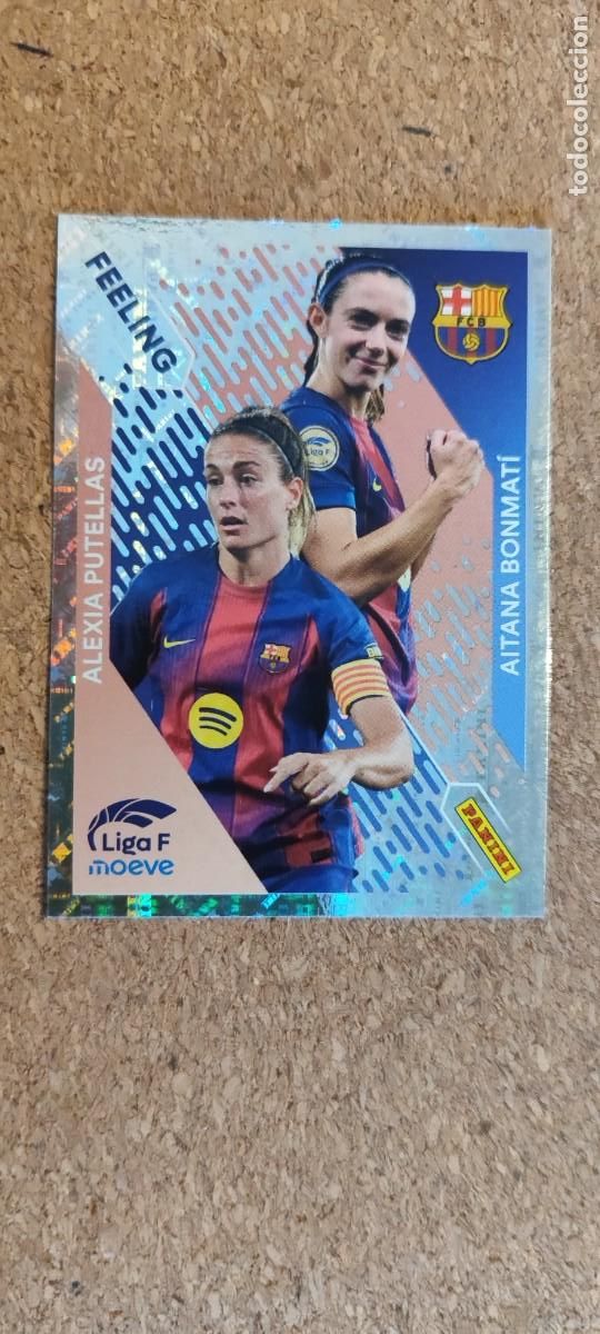 Cromos de f&uacute;tbol: LIGA F MOEVE 2025/26 STICKER FEELING ALEXIA PUTELLAS/AITANA BONMATI FC BARCELONA # 364 PANINI