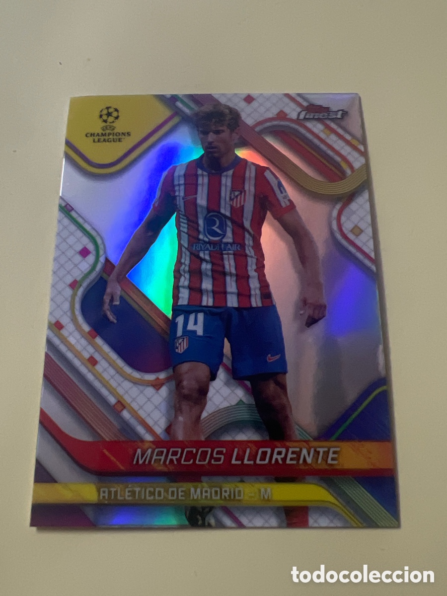 Cromos de f&uacute;tbol: 127 MARCOS LLORENTE ATL&Eacute;TICO DE MADRID TOPPS FINEST 2024 2025 24 25 CROMOS CARDS PANINI MEGACRACKS