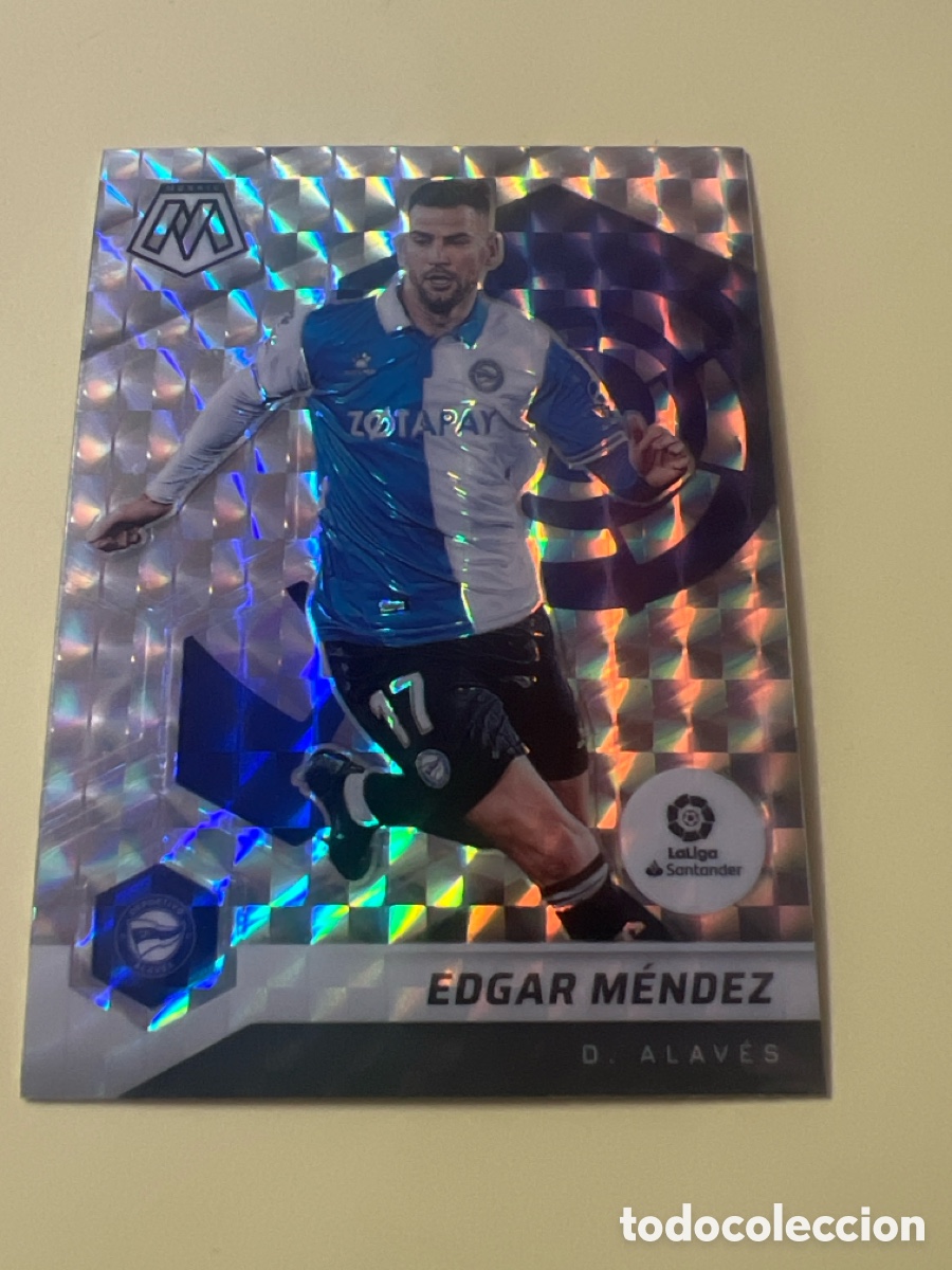 Football Stickers: C8612. 111 Prizm Mosaic EDGAR MENDEZ DEPORTIVO ALAVES Panini Mosaic Liga 2021 2022 21 22