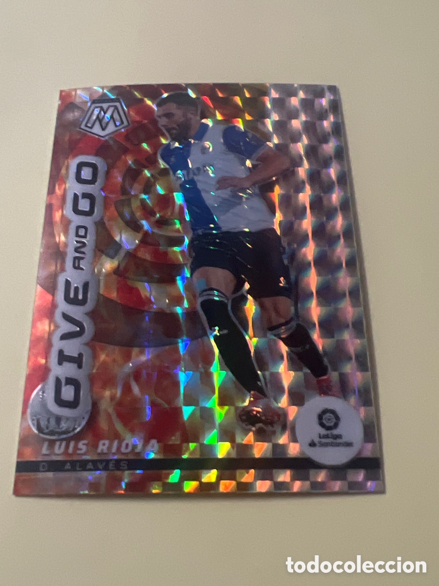 Cromos de f&uacute;tbol: C8614. 2021-22 Panini Mosaic La Liga - Give and Go Luis Rioja #9