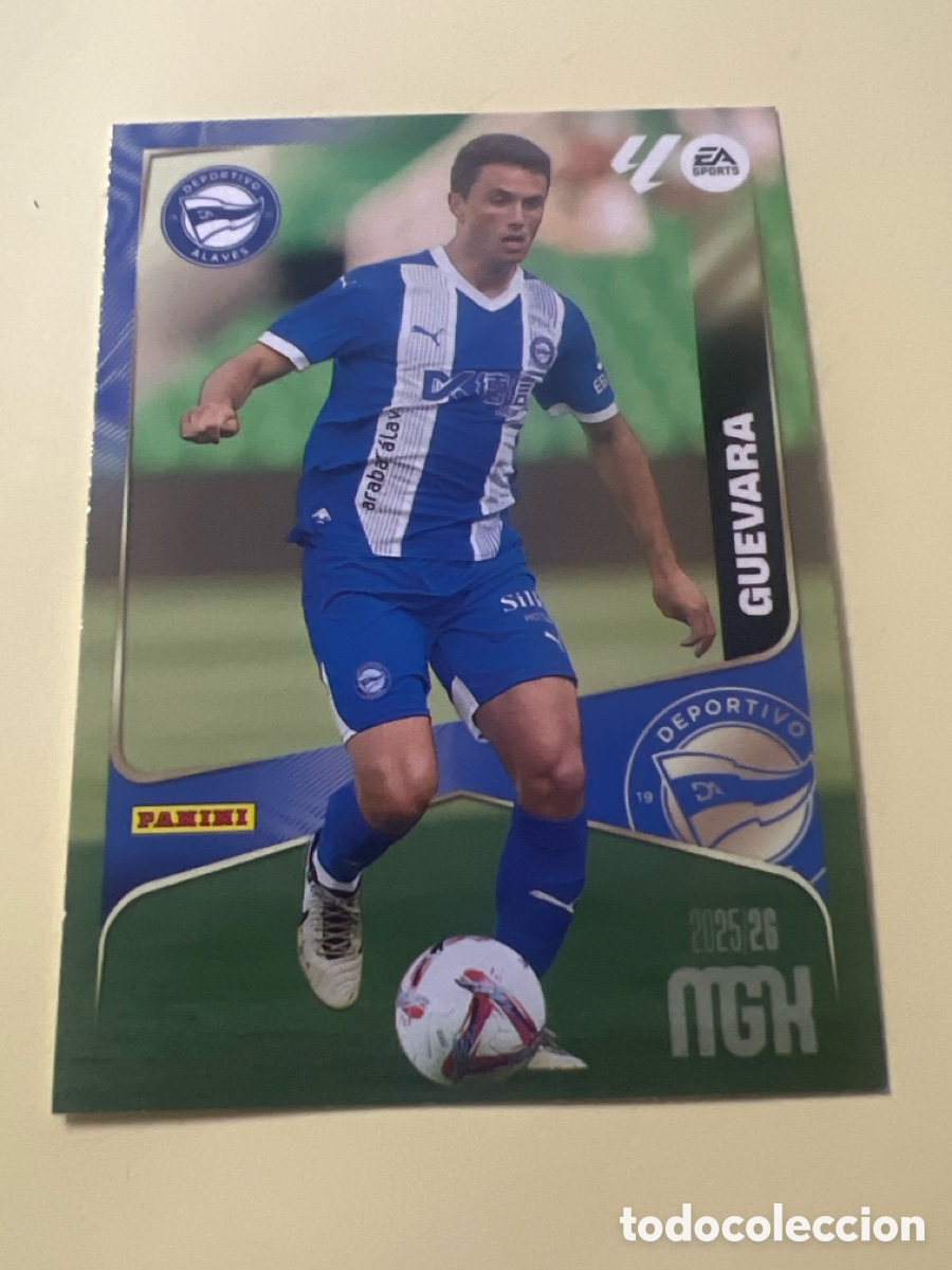 Cromos de f&uacute;tbol: C8614. 28 GUEVARA DEPORTIVO ALAVES FICHAS ALBUM MEGACRACKS 2025 2026 MGK 25 26