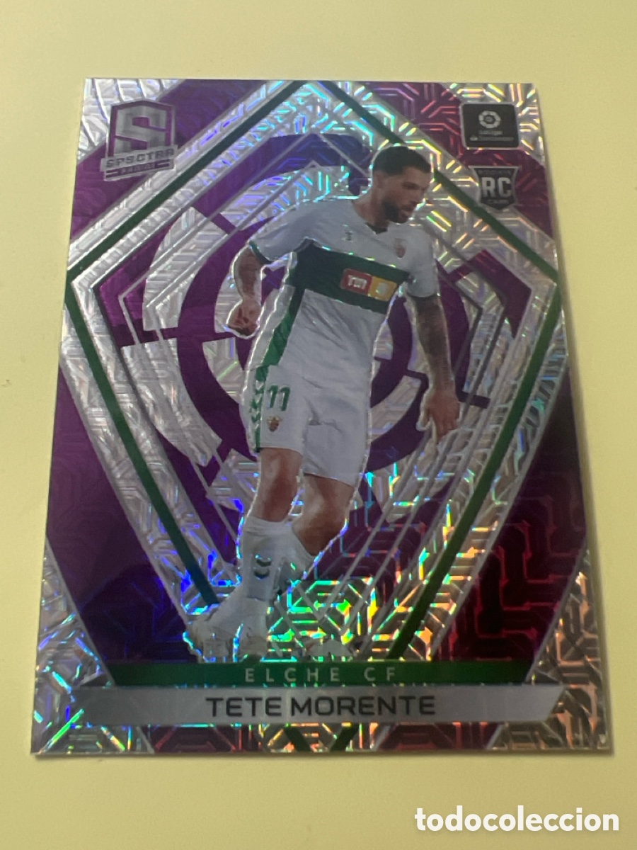 Cromos de f&uacute;tbol: C8616. Panini Spectra LaLiga 2021 Tete Morente RC Elche CF #12 mojo p&uacute;rpura