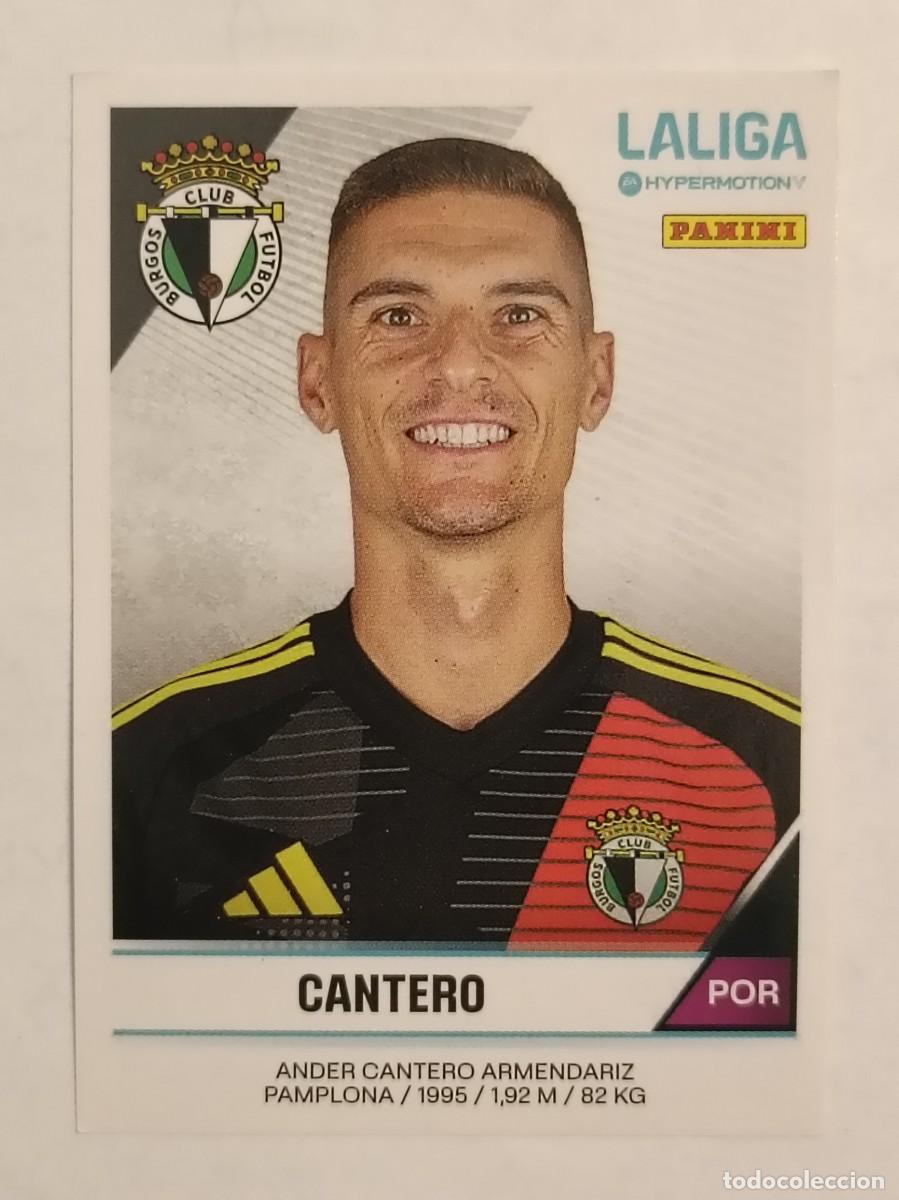 Cromos de f&uacute;tbol: #42 CANTERO (BURGOS C.F.) LIGA HYPERMOTION 24/25 PANINI