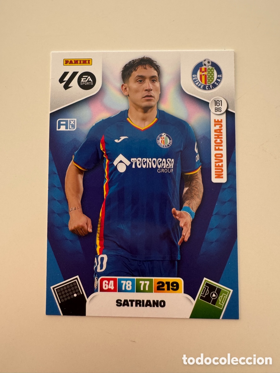 Cromos de f&uacute;tbol: PANINI ADRENALYN XL LIGA 2025-2026 25-26 &ndash; Satriano Getafe CF N&ordm; 161 BIS