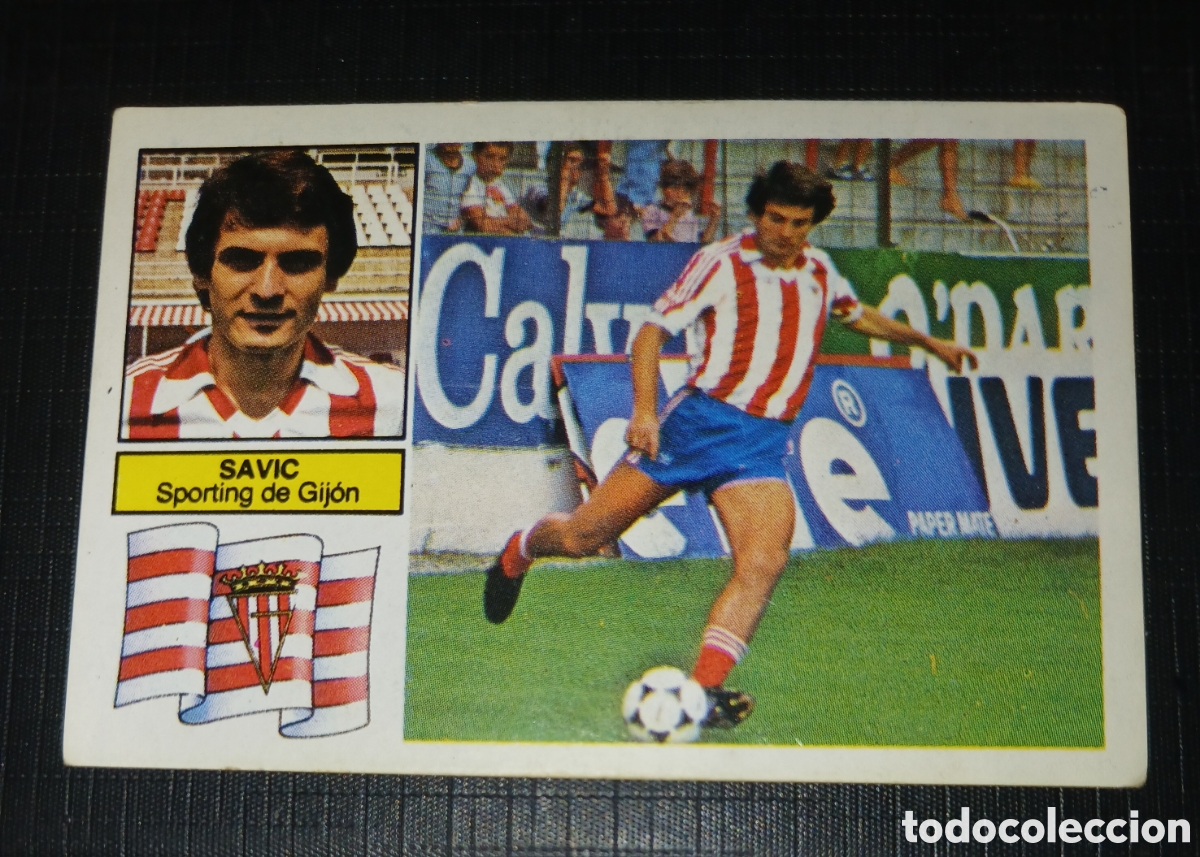 Cromos de f&uacute;tbol: Cromo Savic Ultimos Fichajes N&ordm; 18 Sporting de Gij&oacute;n Liga 82 83 1982 1983 Ed. Este Sin pegar nunca u