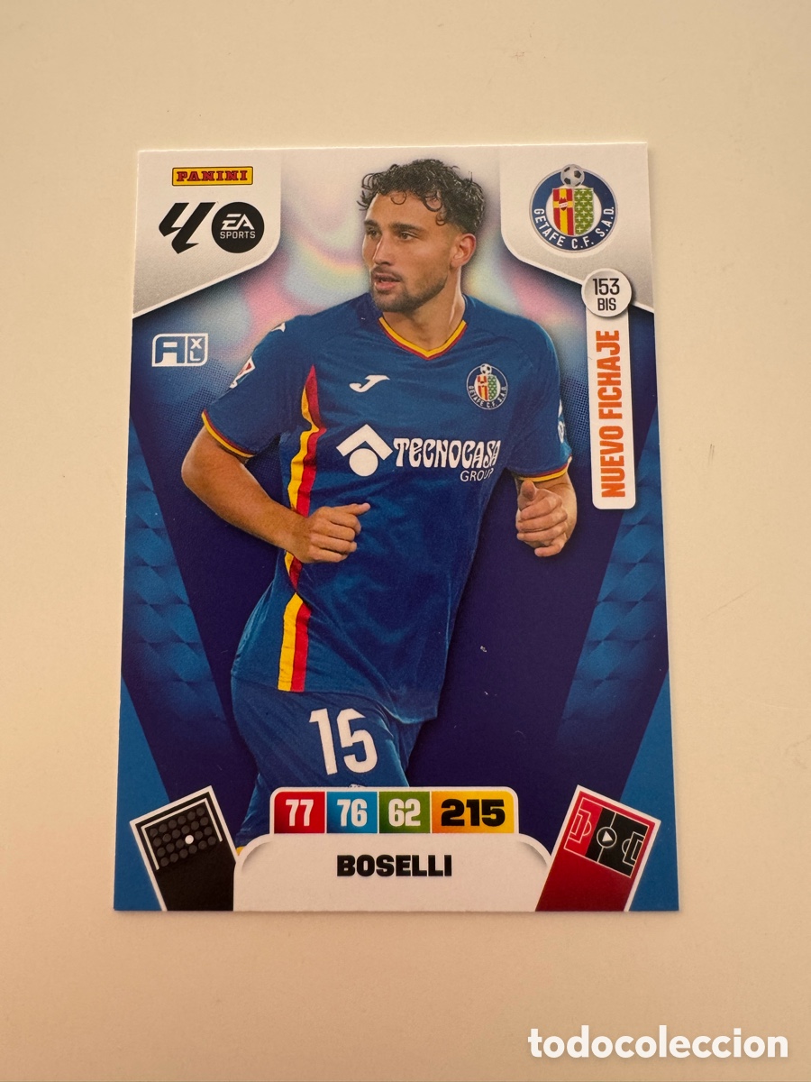 Football Stickers: PANINI ADRENALYN XL LIGA 2025-2026 25-26 &ndash; Boselli Getafe CF N&ordm; 153 BIS