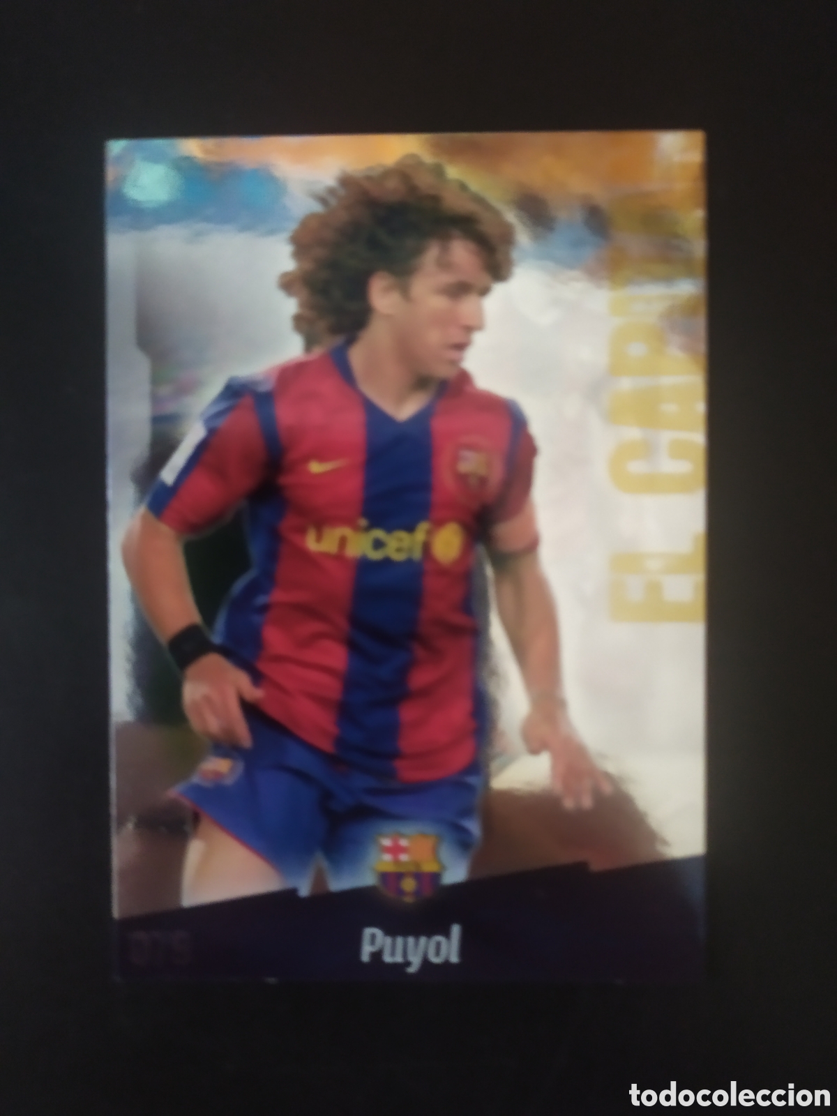 Cromos de f&uacute;tbol: Mundicromo fichas Liga 2008 2009 08 09 Puyol puntas cuadradas n&deg; 79 Barcelona