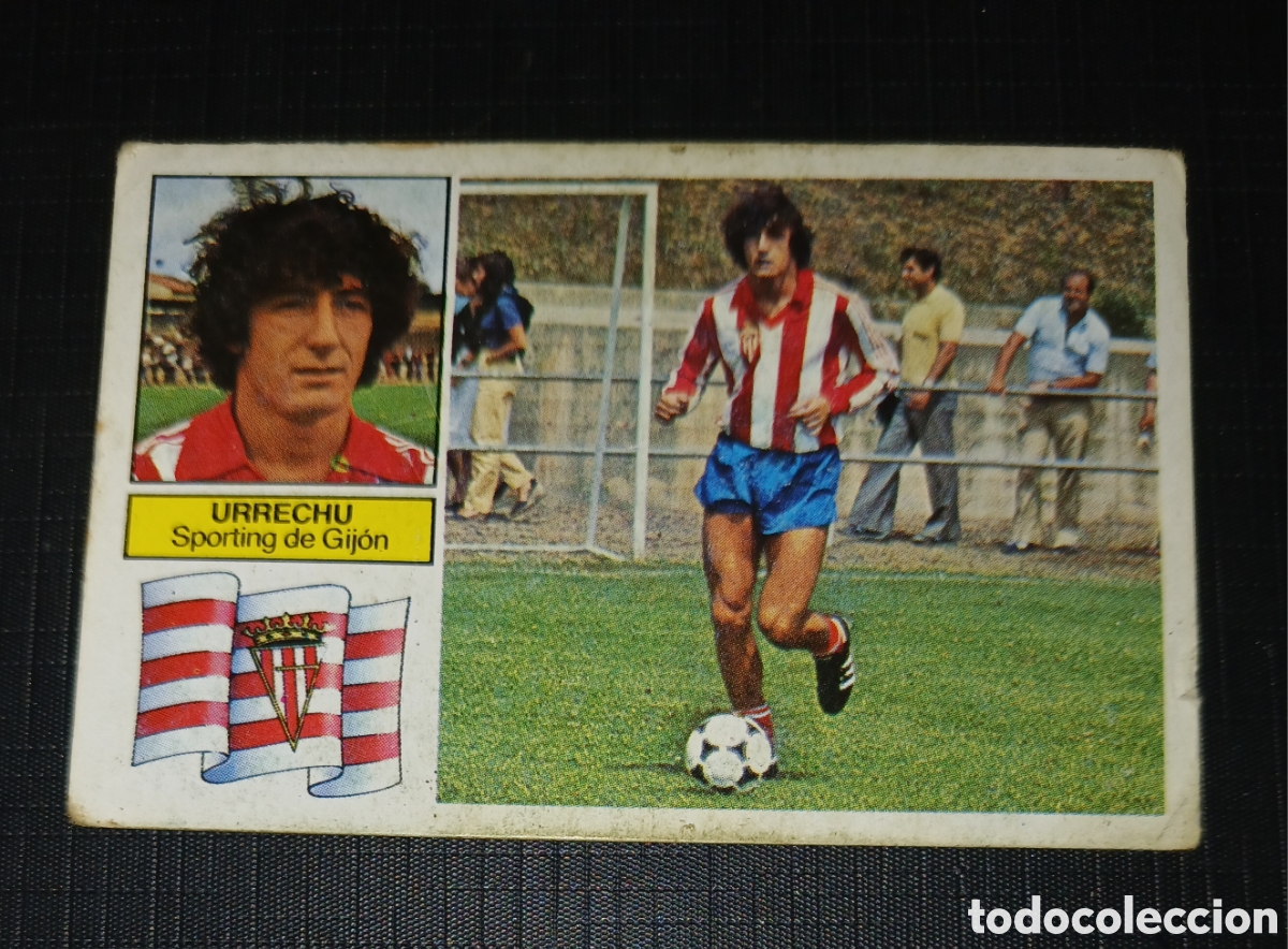 Cromos de f&uacute;tbol: Cromo Urrechu Sporting de Gij&oacute;n Liga 82 83 1982 1983 Ed. Este Sin pegar nunca usado