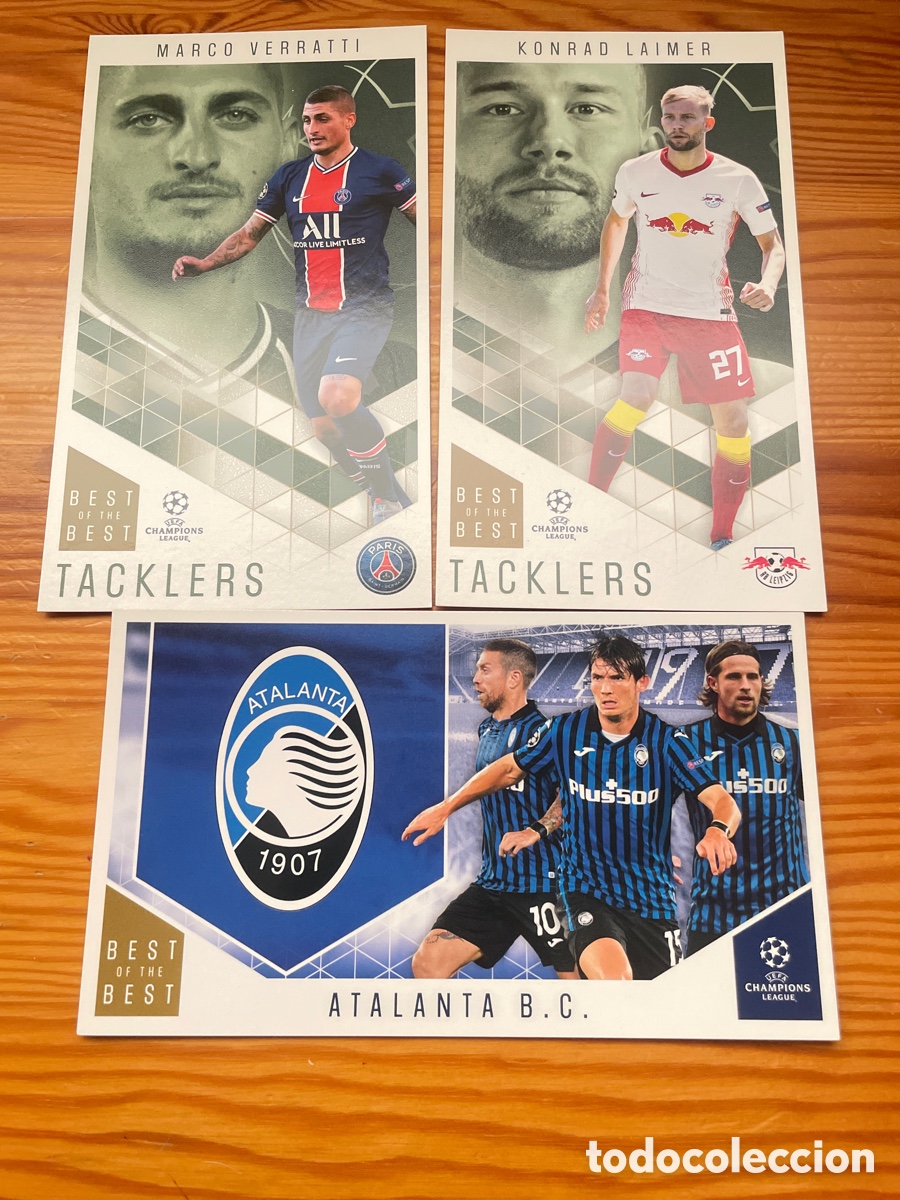 Cromos de f&uacute;tbol: Lote 3 cromos Best of the Best Verrati Laimer Atalanta