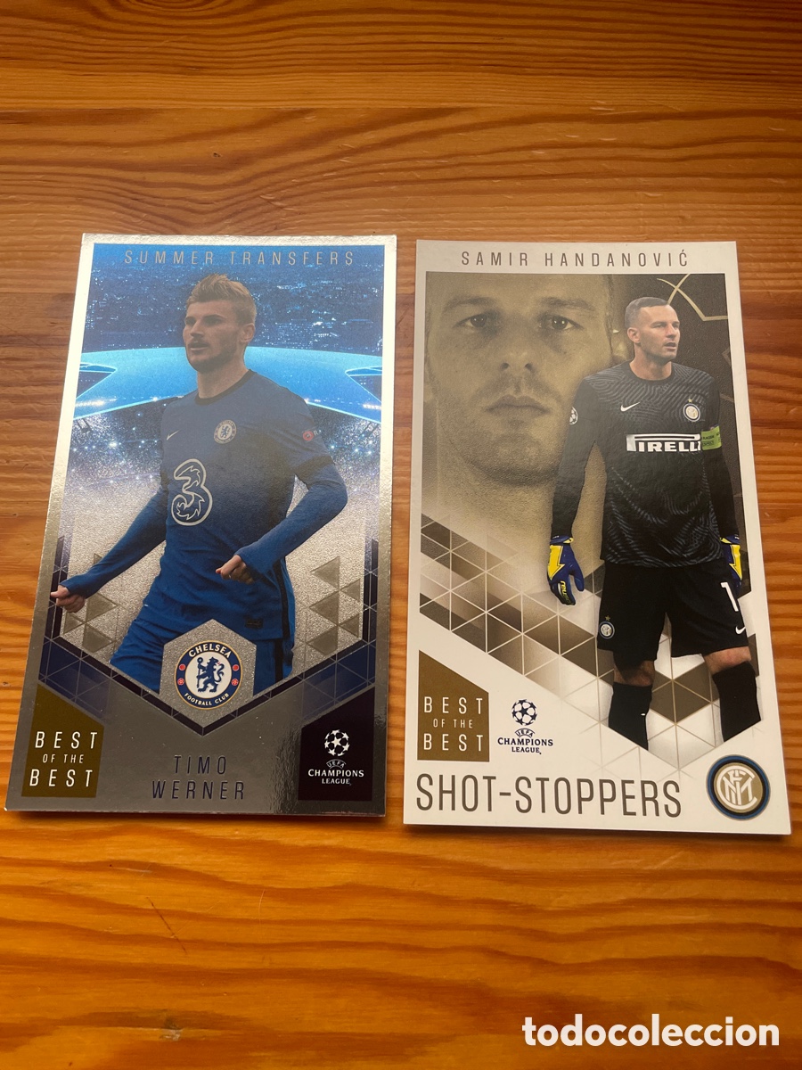 Cromos de f&uacute;tbol: Lote 2 cromos Best of the Best Werner Handanović