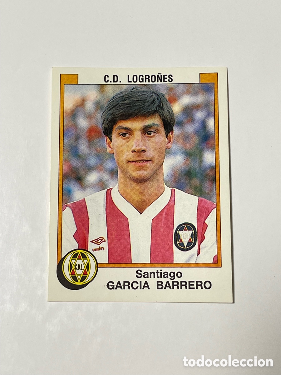 Cromos de f&uacute;tbol: Santiago Garc&iacute;a Barrero Logro&ntilde;&eacute;s Panini 87/88 #170