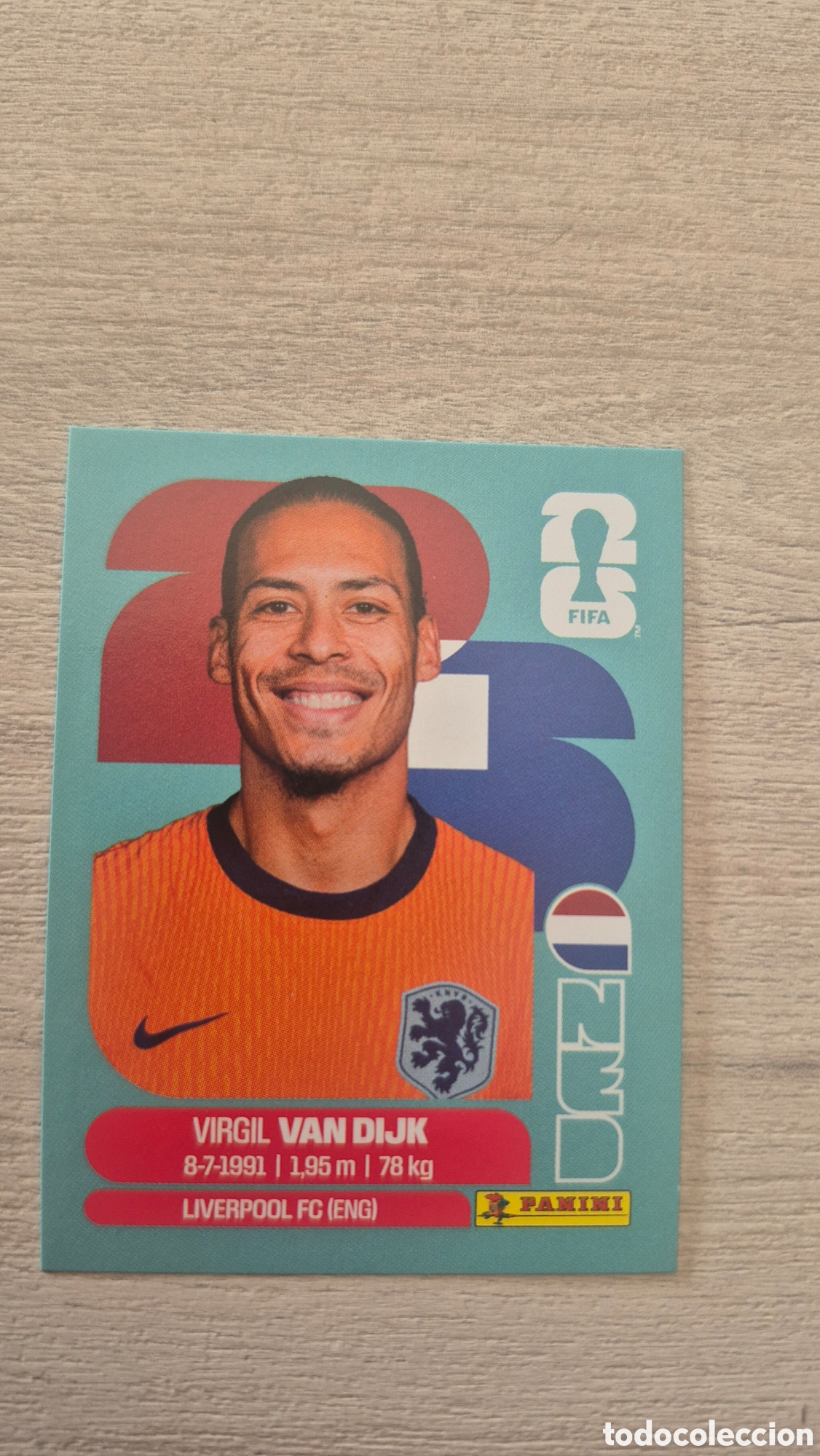 Cromos de f&uacute;tbol: NED3 Van Dijk FIFA World Cup 2026