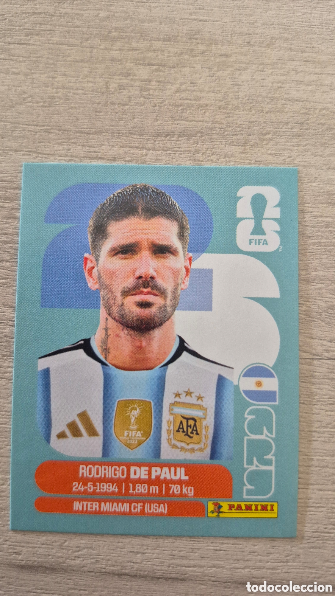 Cromos de f&uacute;tbol: ARG10 De Paul FIFA World Cup 2026
