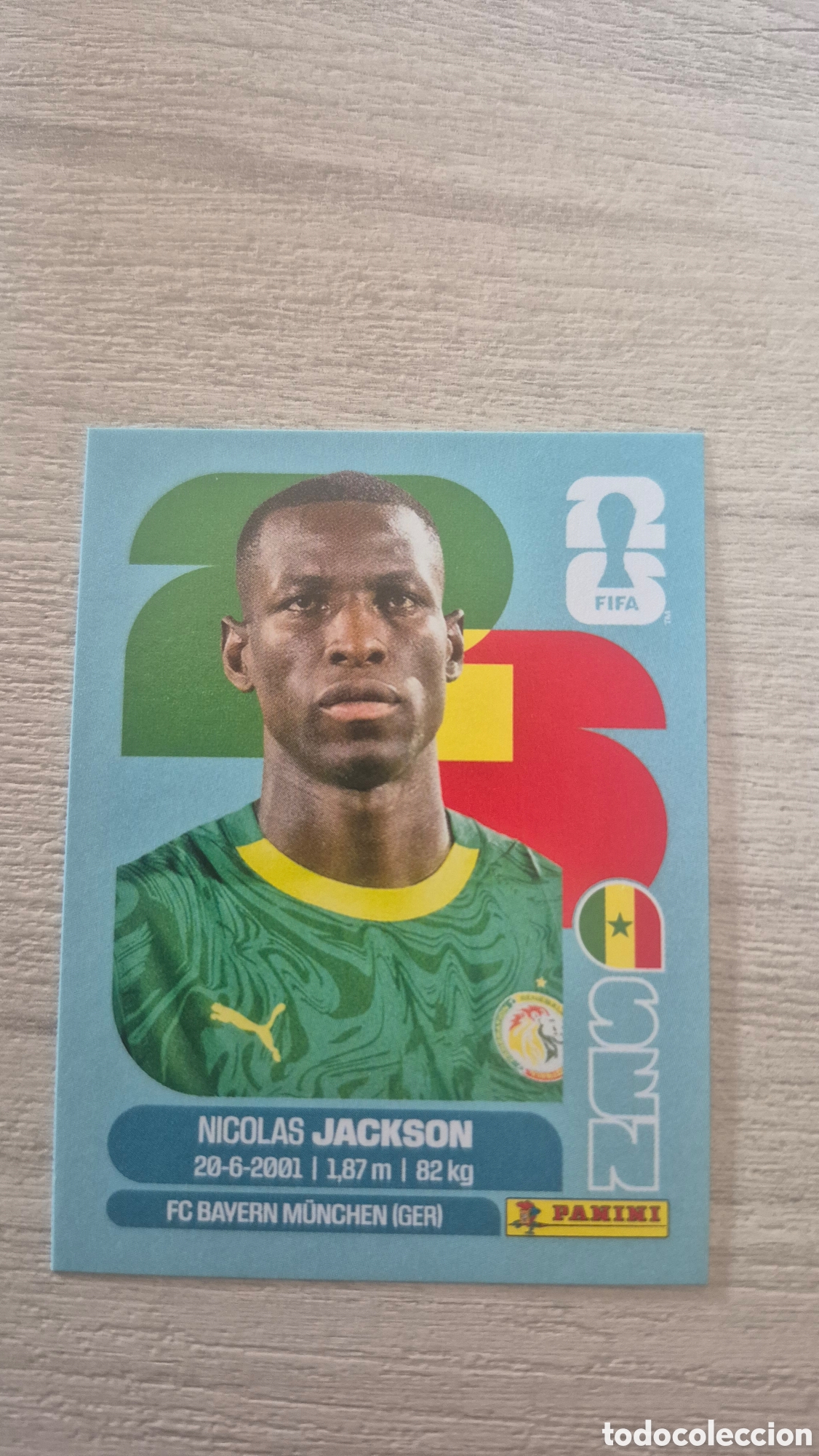 Fu&szlig;ball-Sticker: SEN19 Jackson FIFA World Cup 2026