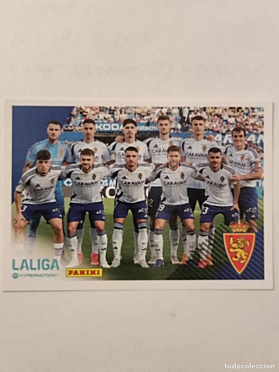 Football Stickers: #402 ALINEACION (REAL ZARAGOZA) LIGA HYPERMOTION 24/25 PANINI