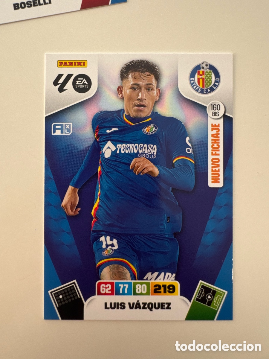 Football Stickers: PANINI ADRENALYN XL LIGA 2025-2026 25-26 &ndash; Luis V&aacute;zquez Getafe CF N&ordm; 160 BIS