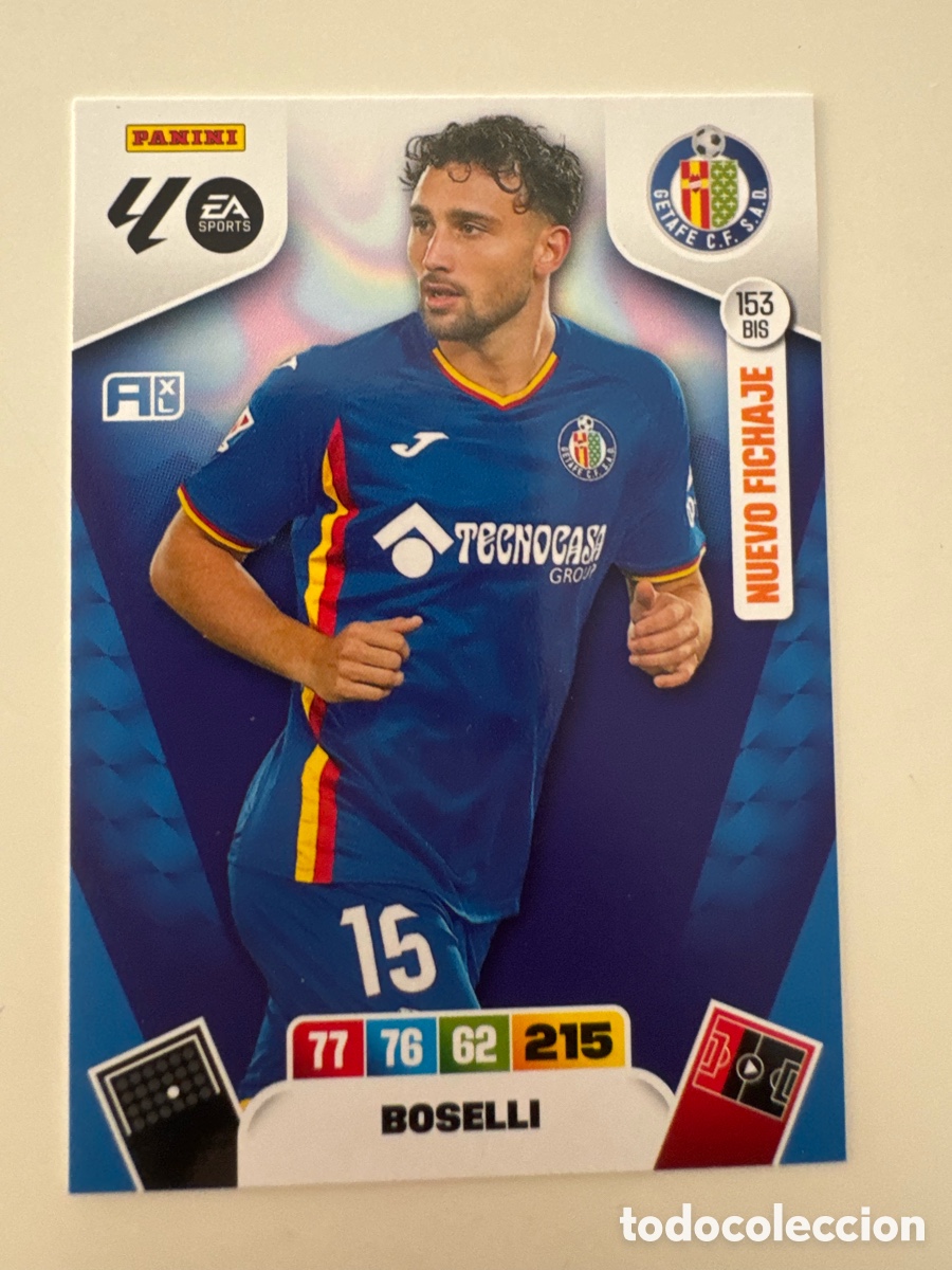 Football Stickers: PANINI ADRENALYN XL LIGA 2025-2026 25-26 &ndash; Boselli Getafe CF N&ordm; 153 BIS