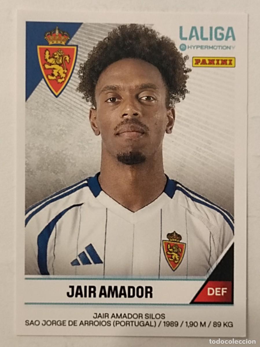 Football Stickers: #407B JAIR AMADOR (REAL ZARAGOZA) LIGA HYPERMOTION 24/25 PANINI