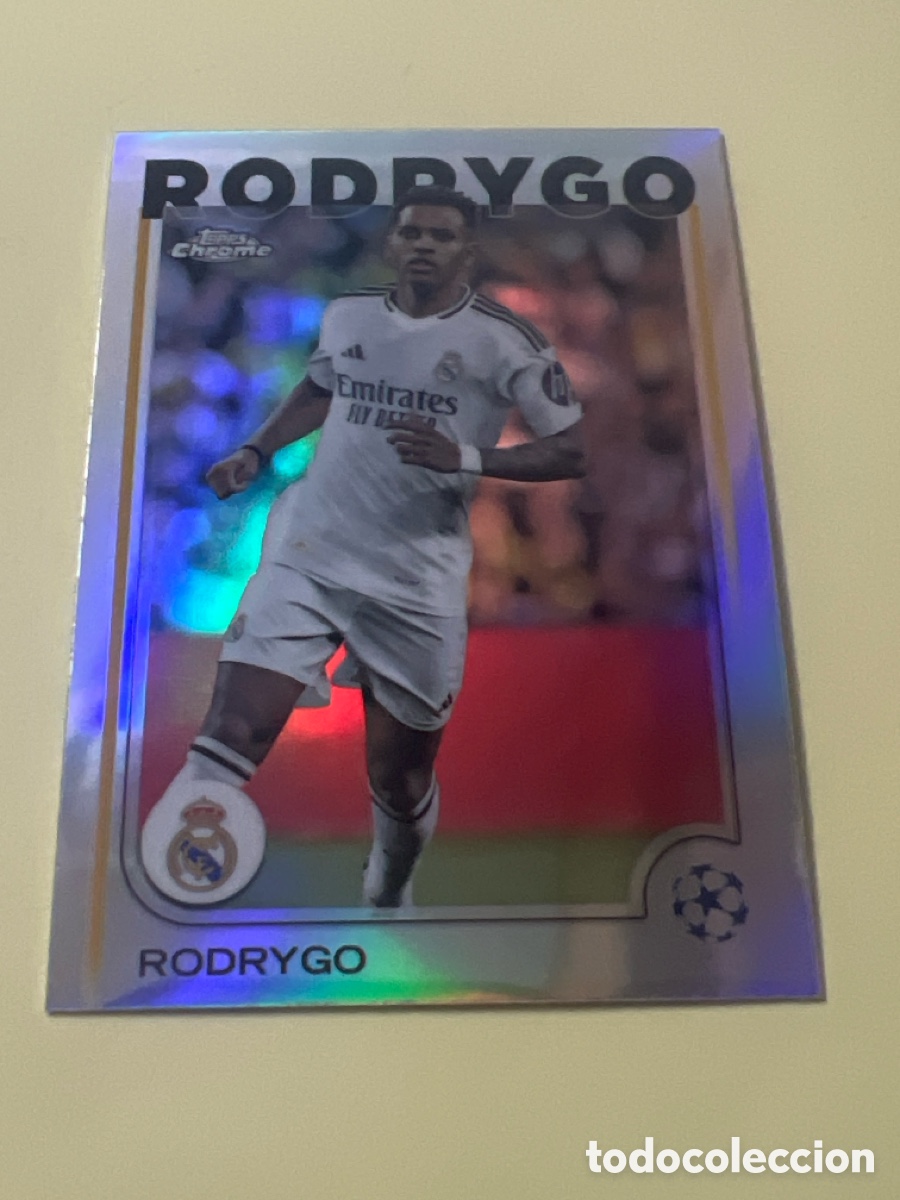 Football Stickers: C8632. 48 RODRYGO REAL MADRID BRASIL TOPPS CHROME UEFA CLUB COMPETITIONS 2024 2025 24 25