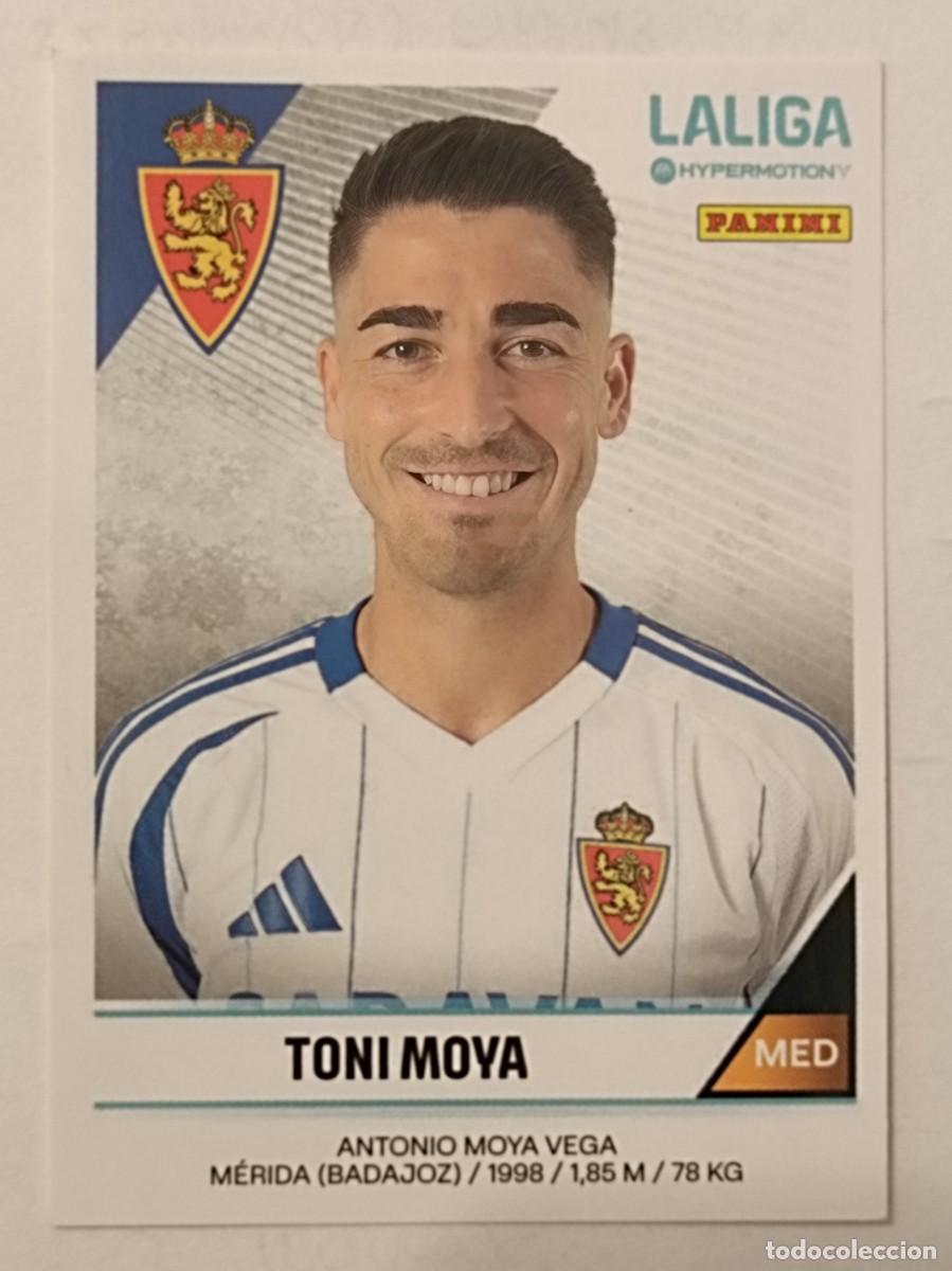 Figurine di Calcio: #413A TONI MOYA (REAL ZARAGOZA) LIGA HYPERMOTION 24/25 PANINI