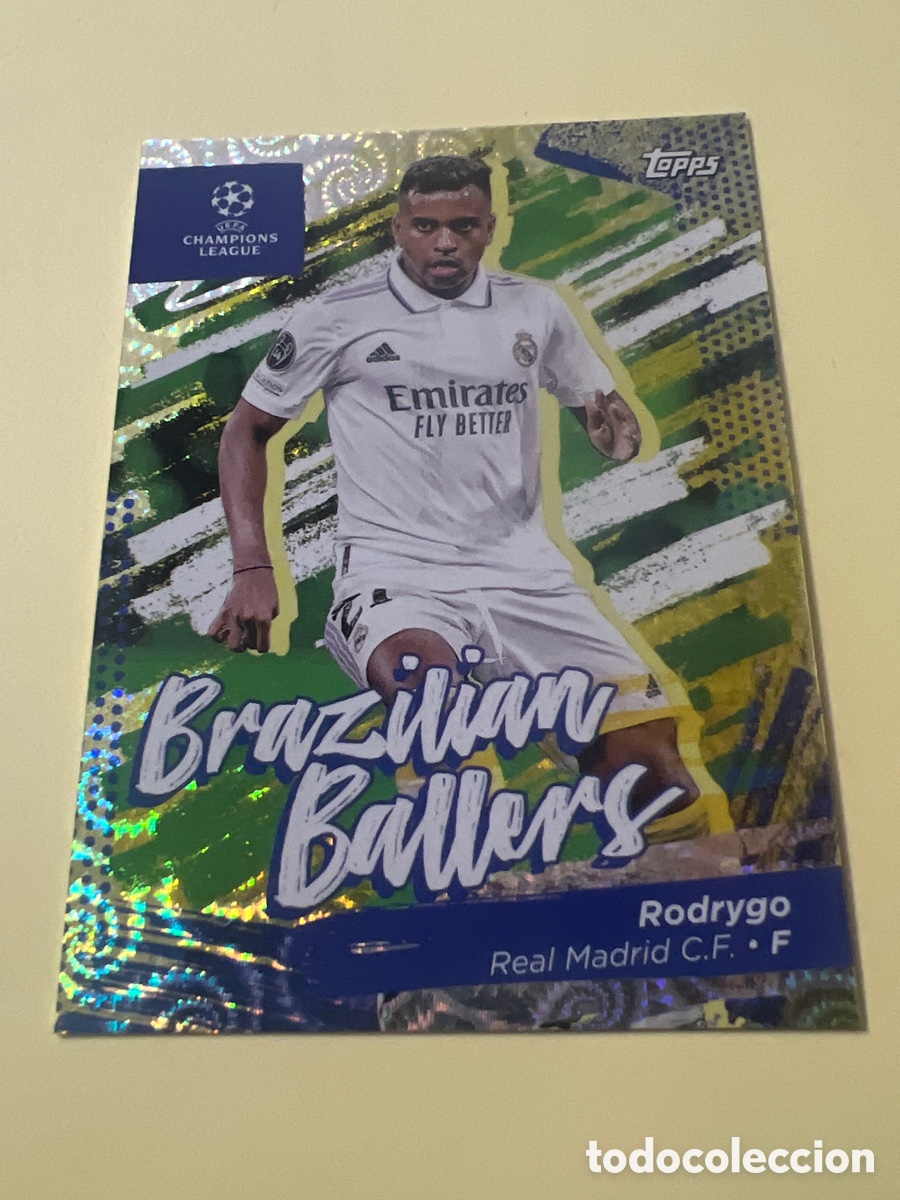 Cromos de f&uacute;tbol: C8633. Topps Carnaval UCC 2022/23 B-2 Rodrygo Real Madrid -BRAZILIAN BALLERS - Balones Brasile&ntilde;os
