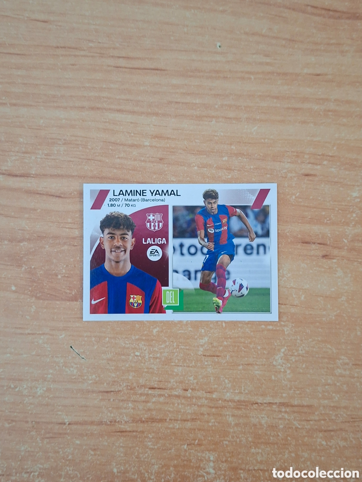 Cromos de Futebol: Este 23 24 de sobre buen estado coloca con protector Lamine yamal Barcelona