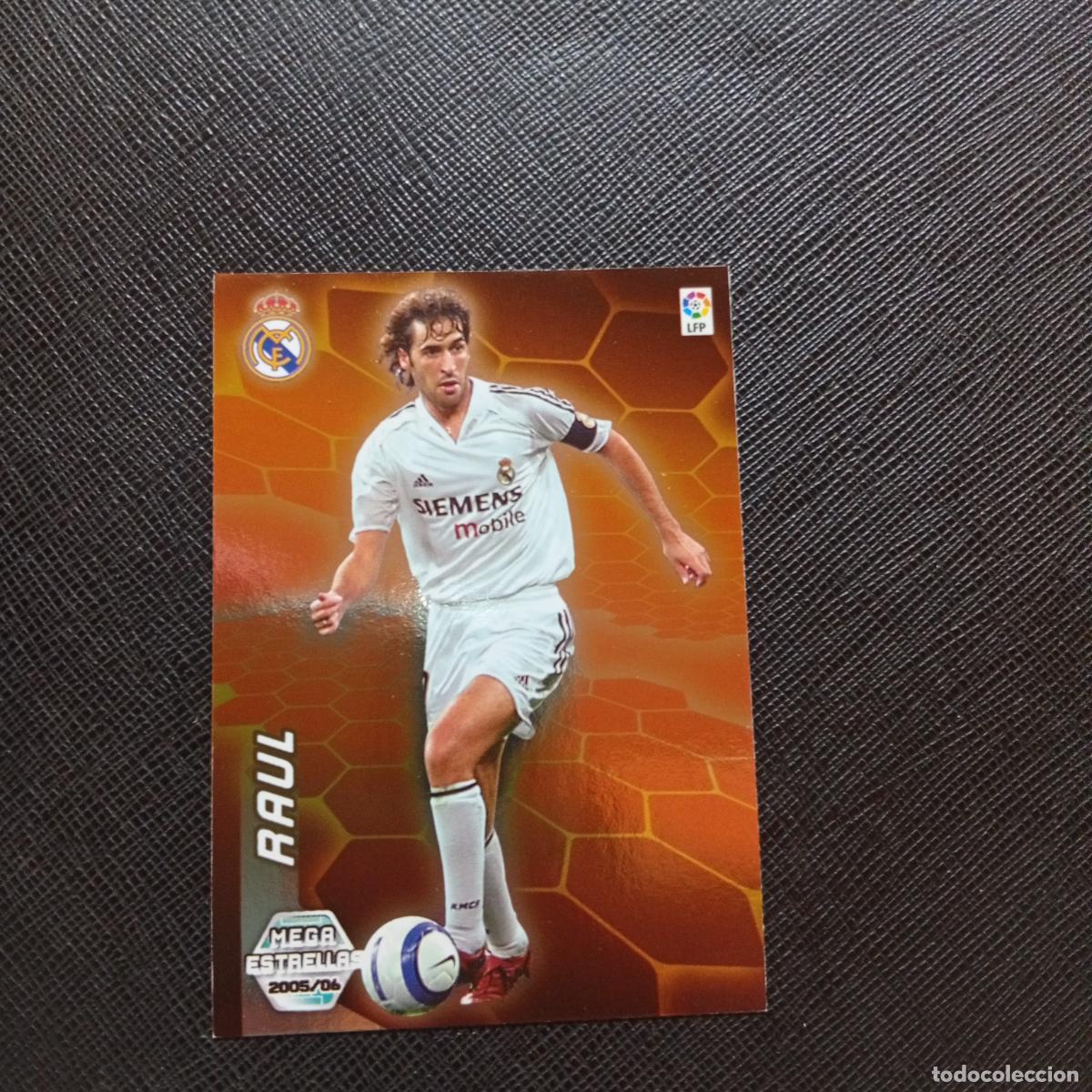 Football Stickers: 389 RAUL REAL MADRID PANINI MEGACRACKS 05 06 CROMO FUTBOL 2005 2006 - A213 PG415