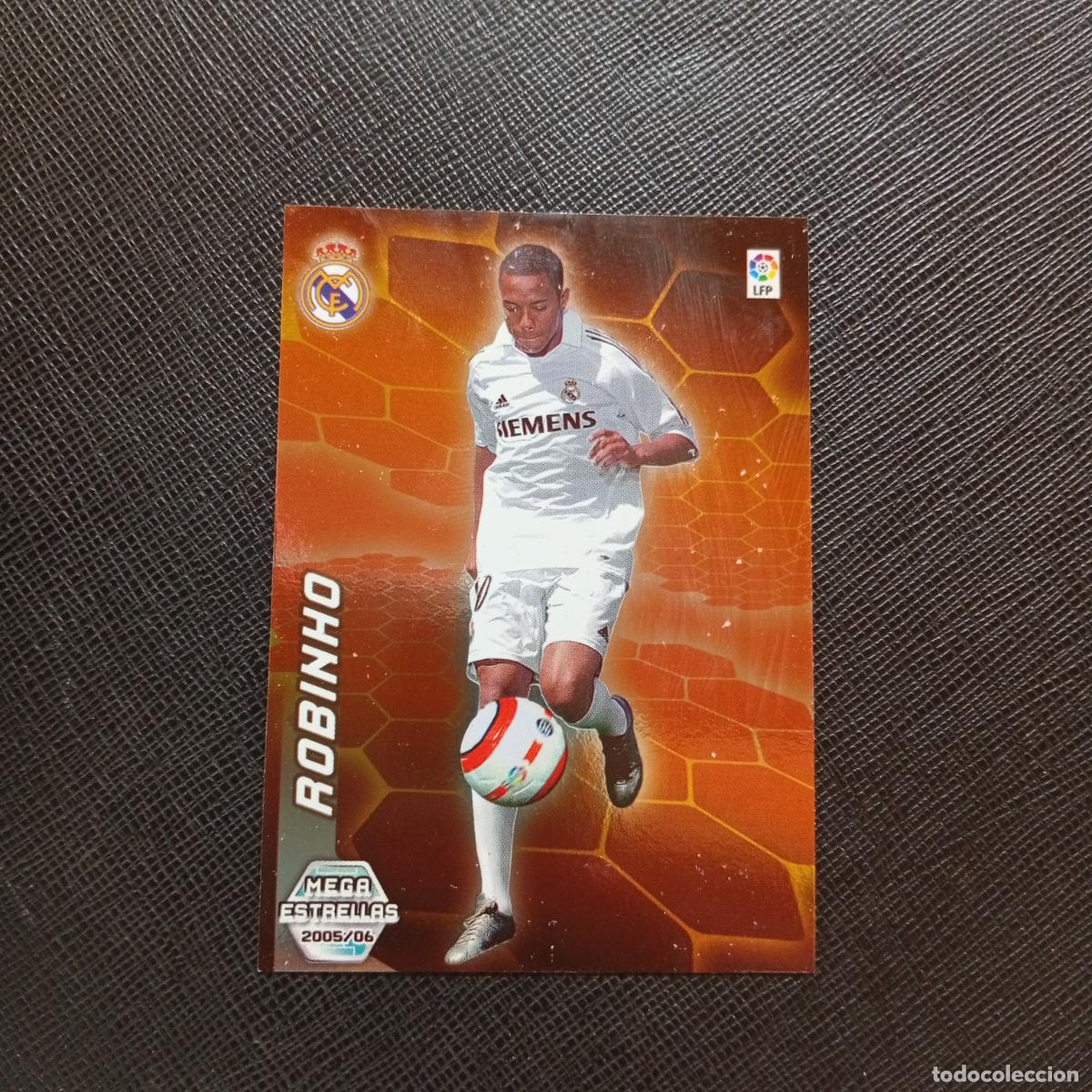 Cromos de f&uacute;tbol: 396 BIS ROBINHO REAL MADRID PANINI MEGACRACKS 05 06 CROMO FUTBOL 2005 2006 - A213 PG424