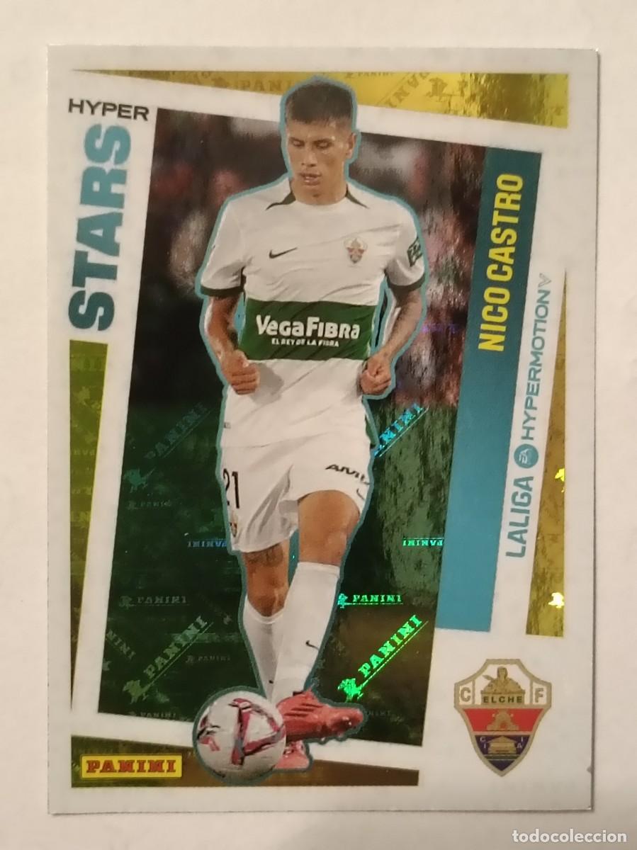 Cromos de f&uacute;tbol: #454 NICO CASTRO HYPER STARS (ELCHE C.F.) LIGA HYPERMOTION 24/25 PANINI