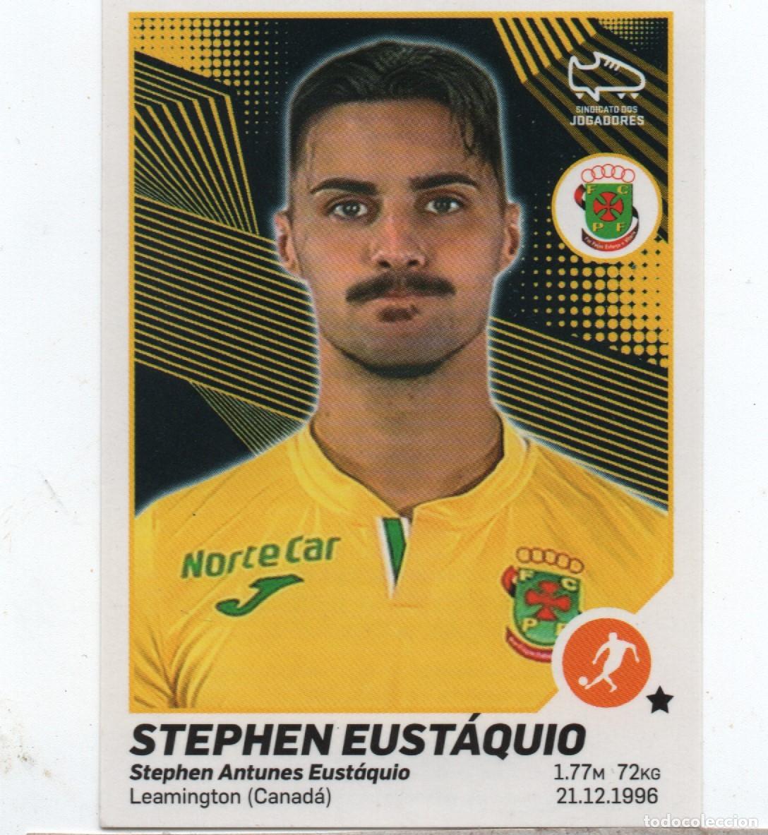 Cartes &agrave; collectionner de Football: PORTUGAL PANINI LIGA BWIN 2021-22 # 208 STEPHEN EUST&Aacute;QUIO, PA&Ccedil;OS FERREIRA,VERY GOOD CONDITION