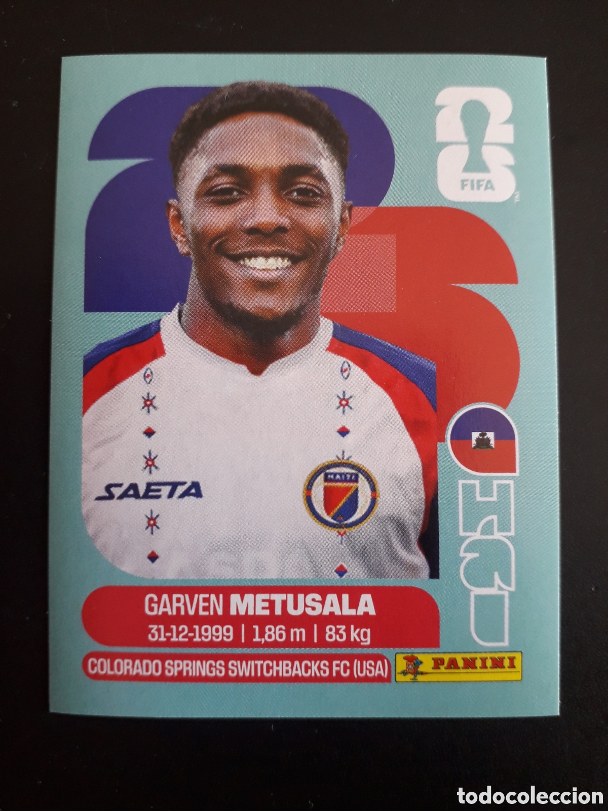 Cromos de f&uacute;tbol: METUSALA HAIT&Iacute; HAI 8 MUNDIAL F&Uacute;TBOL 2026 FIFA WORLD CUP PANINI SIN PEGAR PEDIDO M&Iacute;NIMO 3&euro;