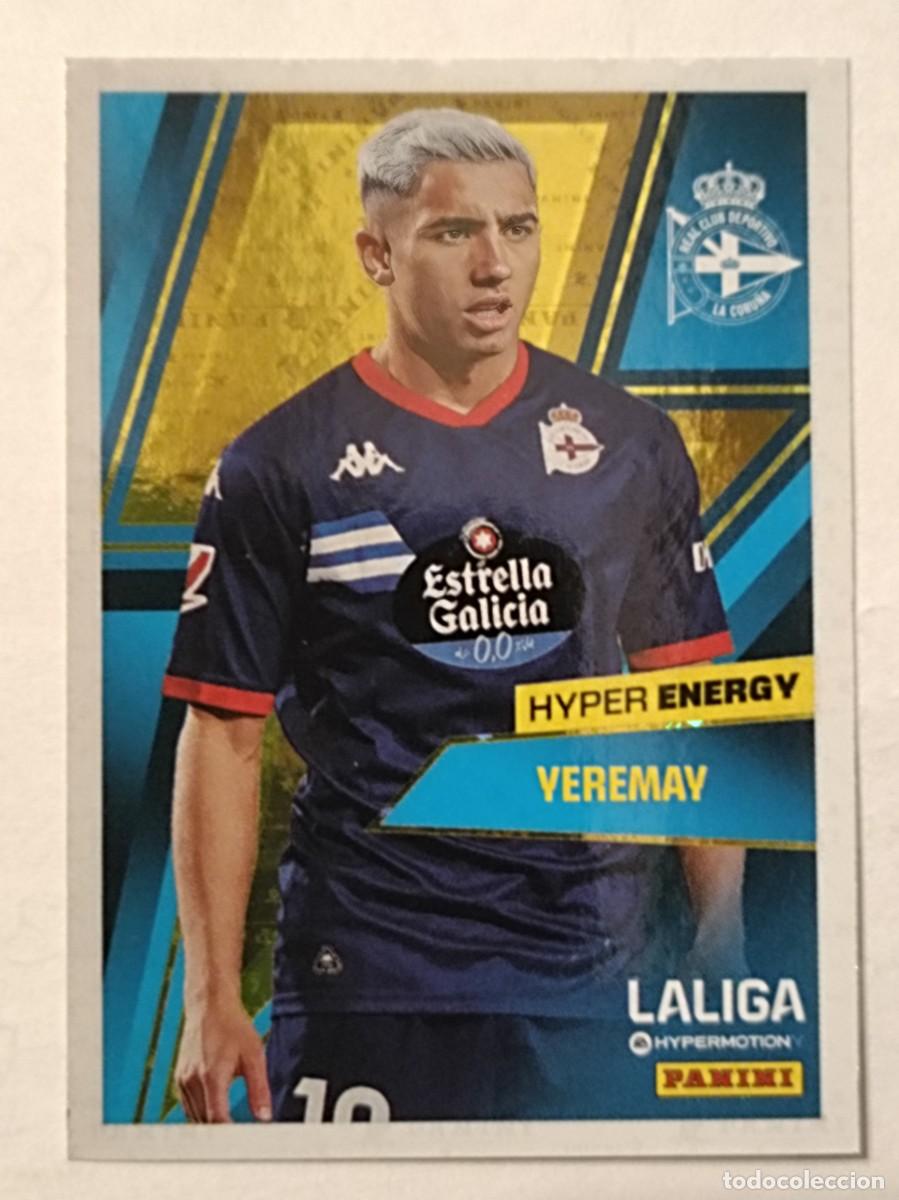 Cromos de f&uacute;tbol: #473 YEREMAY HYPER ENERGY (DEPORTIVO CORU&Ntilde;A) LIGA HYPERMOTION 24/25 PANINI