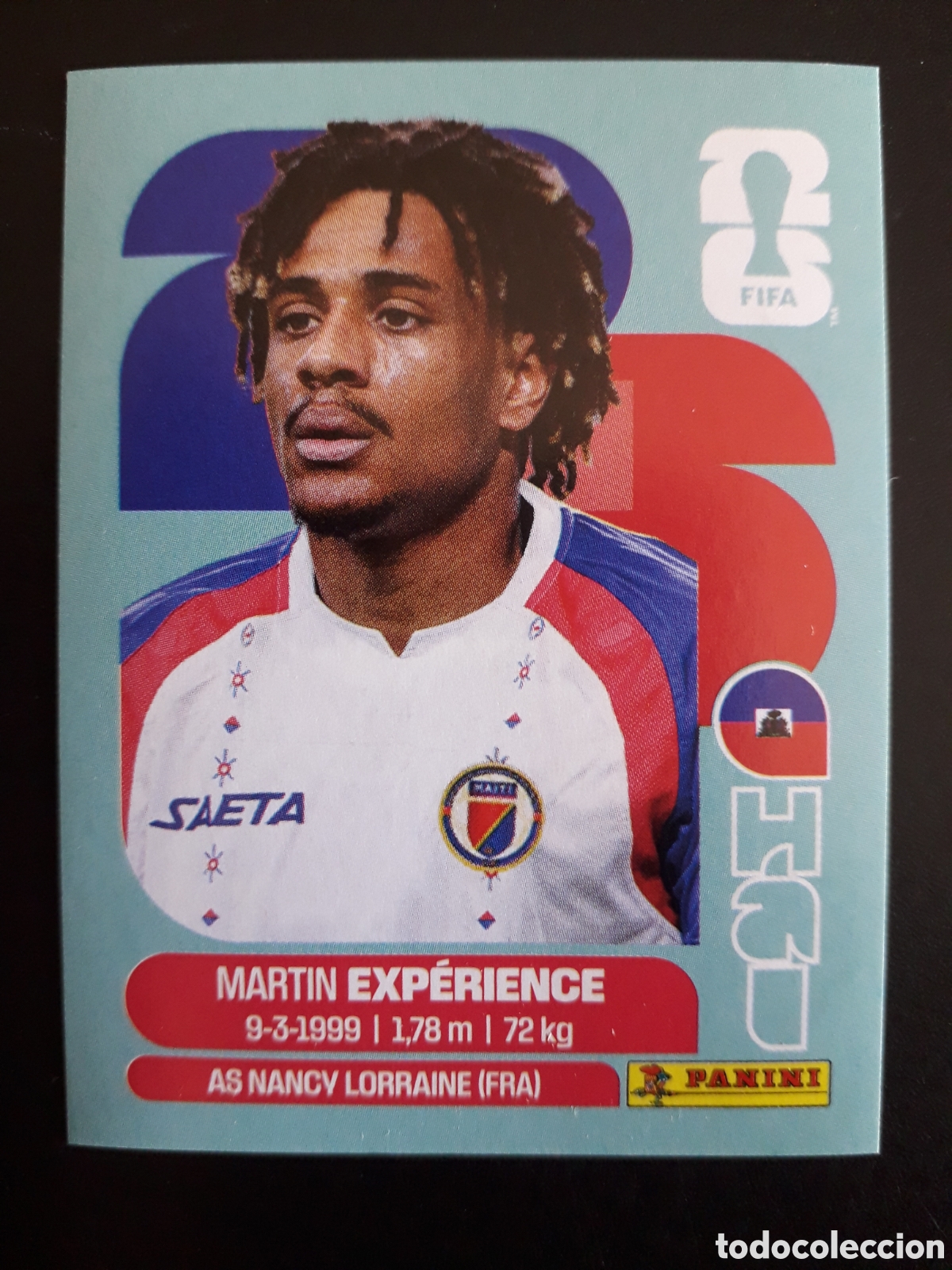 Cromos de f&uacute;tbol: EXP&Eacute;RIENCE HAIT&Iacute; HAI 4 MUNDIAL F&Uacute;TBOL 2026 FIFA WORLD CUP PANINI SIN PEGAR PEDIDO M&Iacute;NIMO 3&euro;
