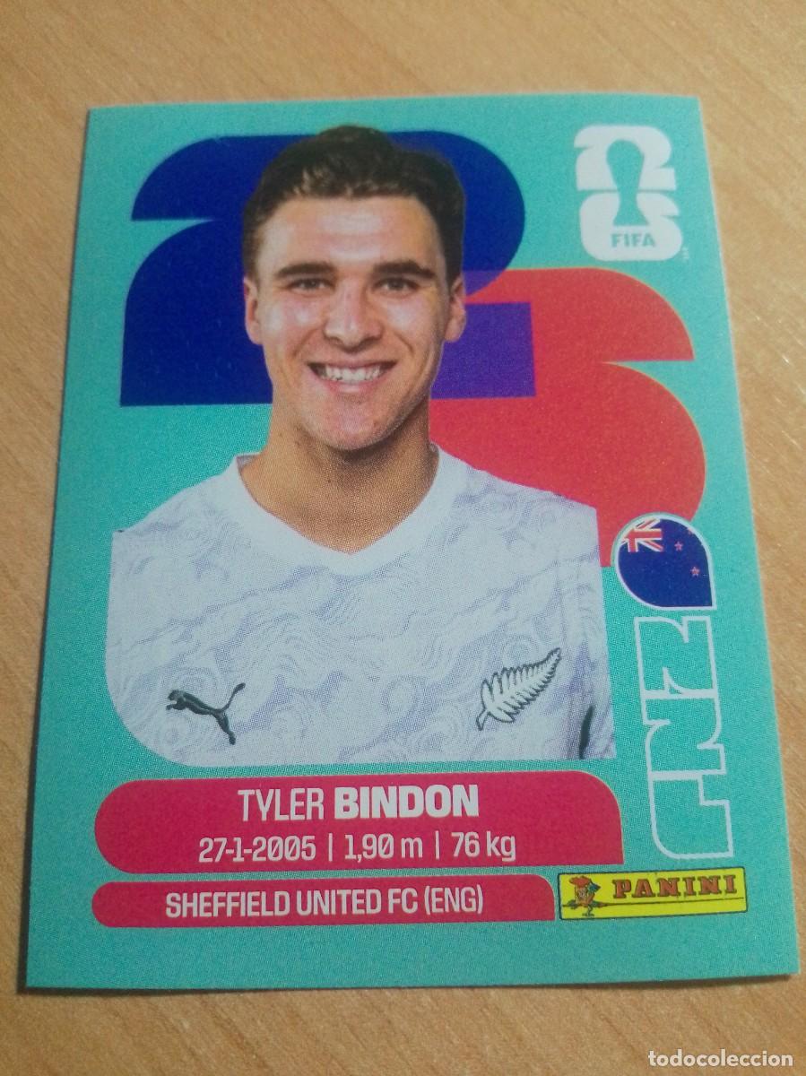 Cromos de f&uacute;tbol: TYLER BINDOM NUEVA ZELANDA NZL 7 MUNDIAL FIFA WORLD CUP 2026 26 PANINI STICKERS NUEVO