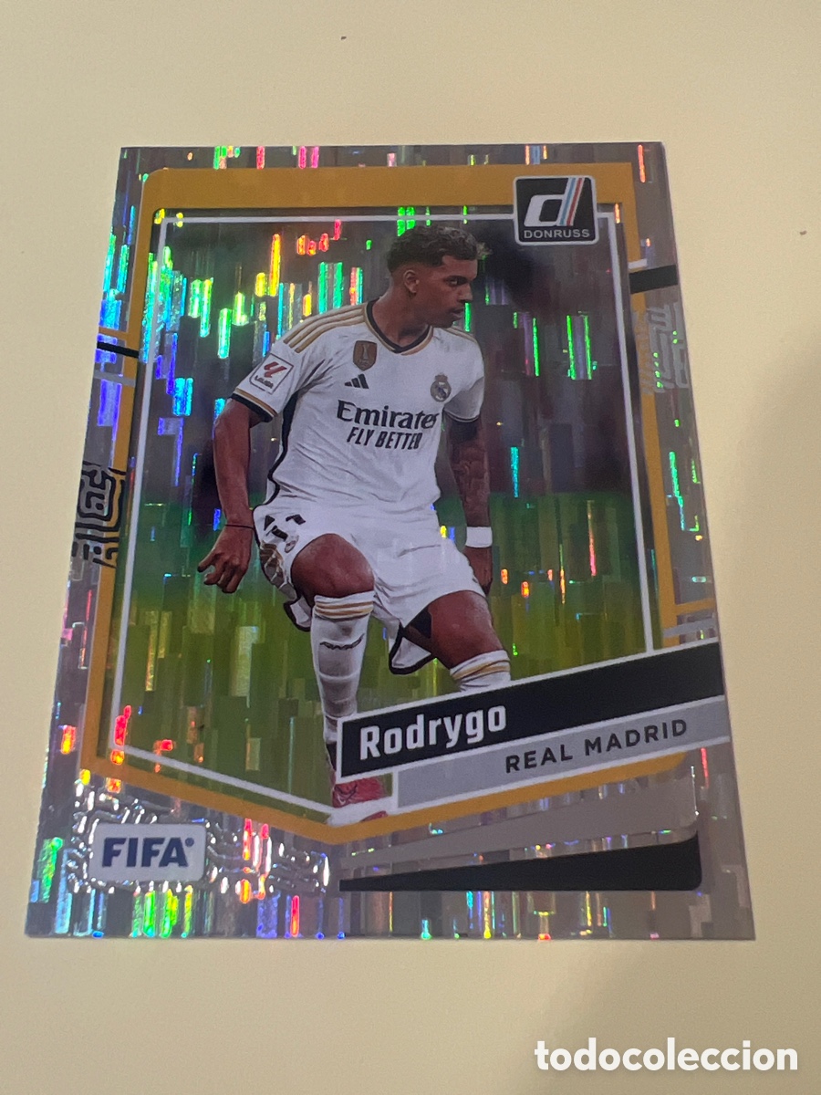 Cromos de f&uacute;tbol: C8638. 118 RODRYGO SILVER PARALLEL PANINI DONRUSS 2023 2024 23 24 REAL MADRID