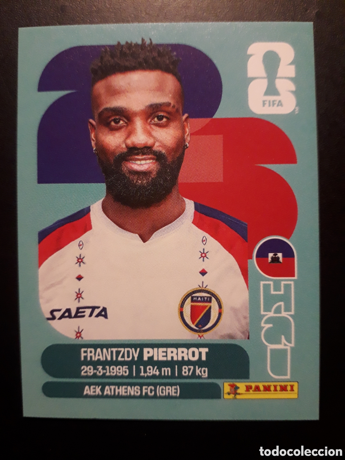 Cromos de f&uacute;tbol: PIERROT HAIT&Iacute; HAI 20 MUNDIAL F&Uacute;TBOL 2026 FIFA WORLD CUP PANINI SIN PEGAR PEDIDO M&Iacute;NIMO 3&euro;