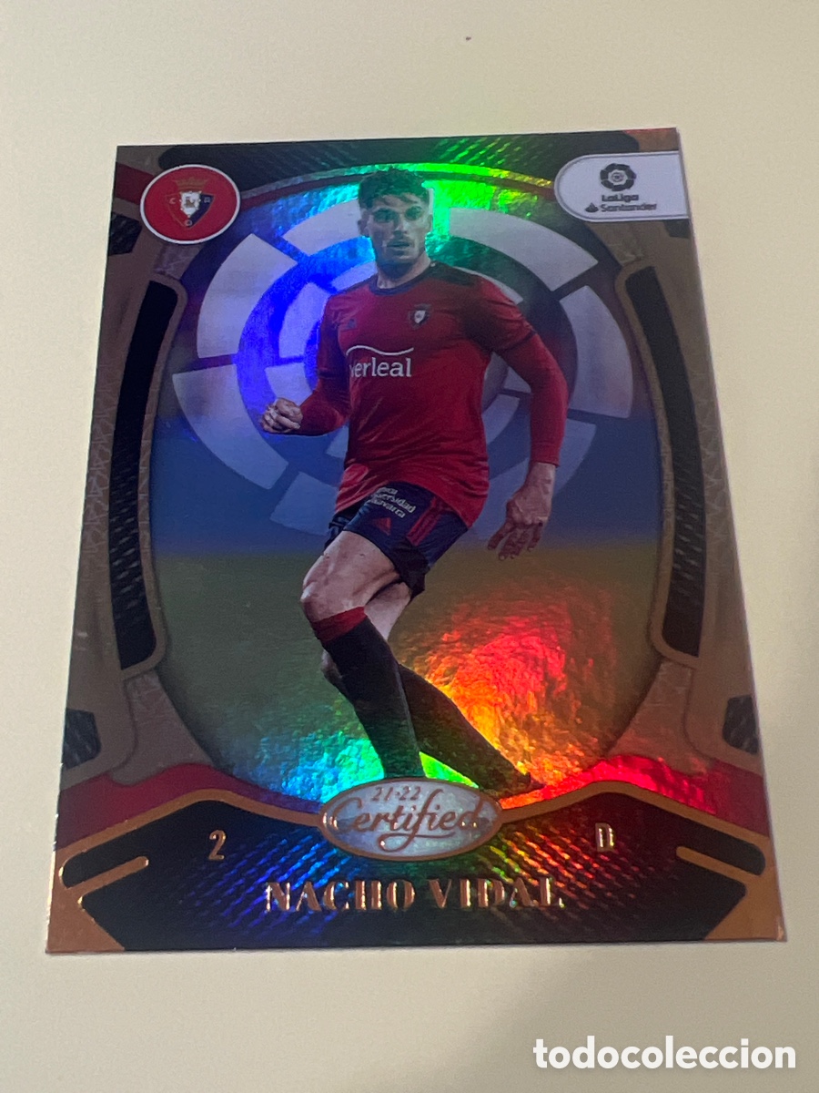 Cromos de f&uacute;tbol: C8641. 2021-22 Panini Cr&oacute;nicas Nacho Vidal Certificado La Liga #146 Osasuna