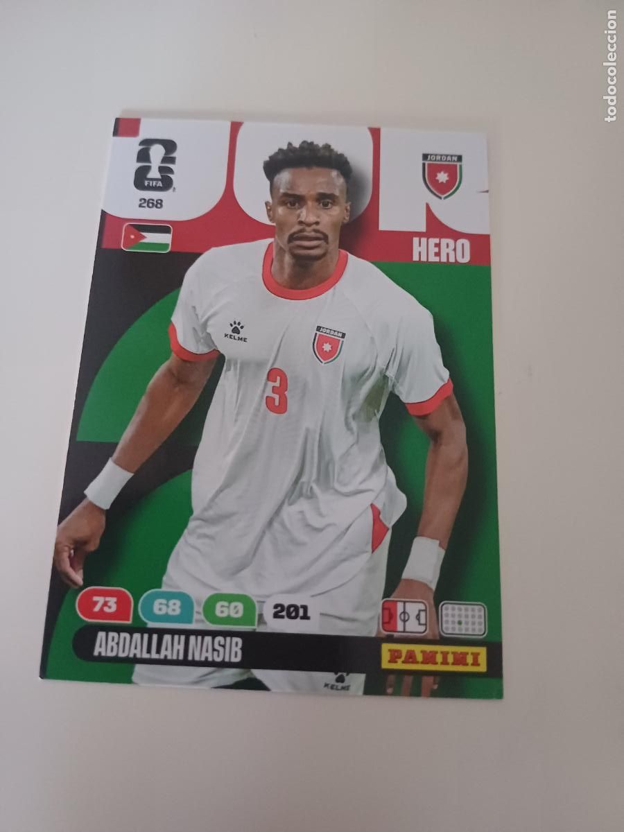 Cromos de f&uacute;tbol: 268 - JOR07 - Abdallah Nasib / Jordan